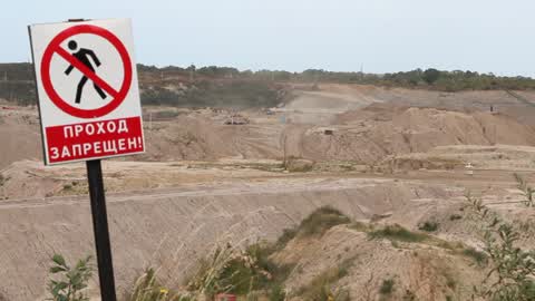 Amber Open Pit Mine In Yantarny, Russia