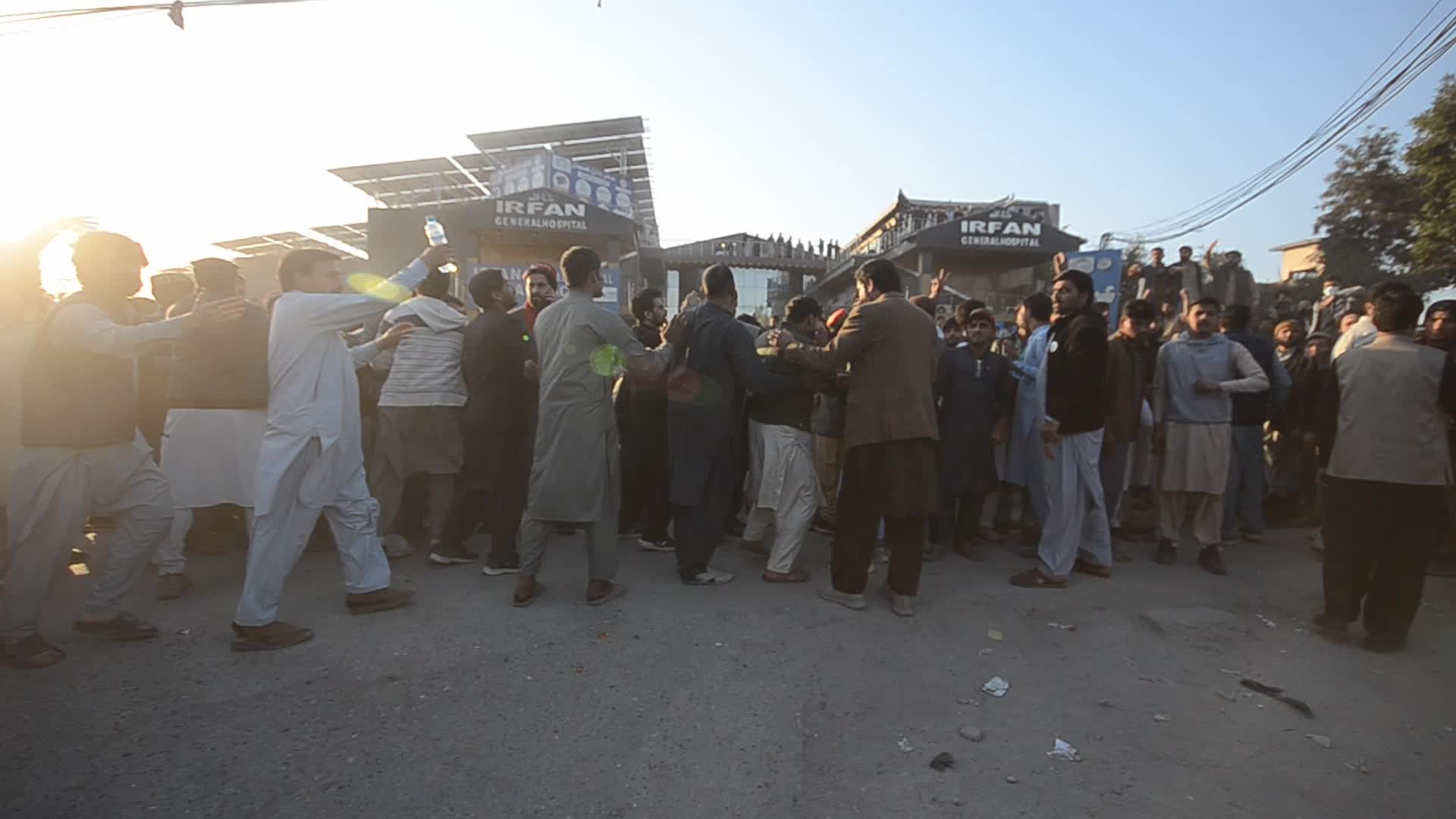 Supporters of Imran Khan's PTI party protest against alleged rigging in general elections 