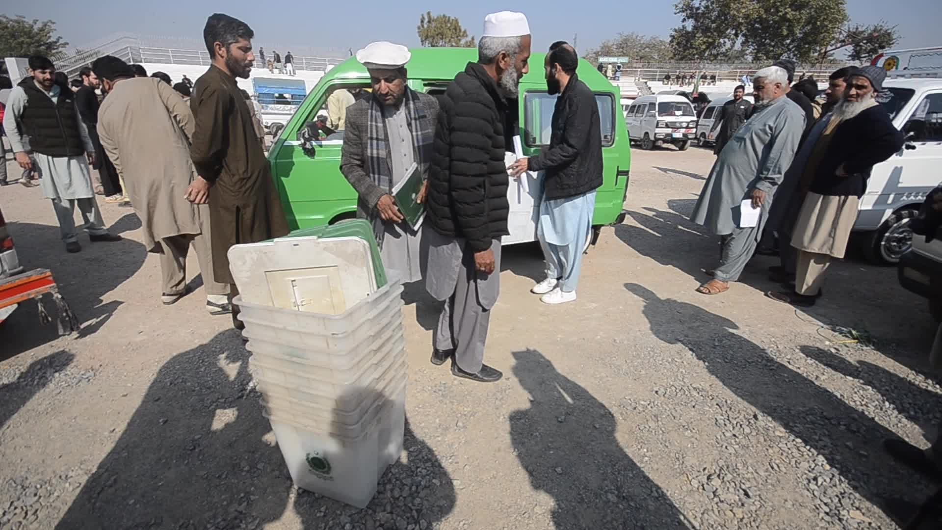 Voting materials distributed across Pakistan ahead of general elections 