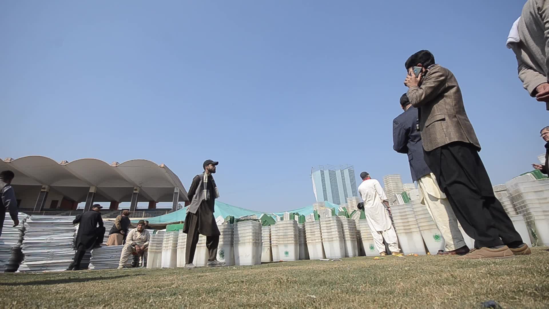 Voting materials distributed across Pakistan ahead of general elections 