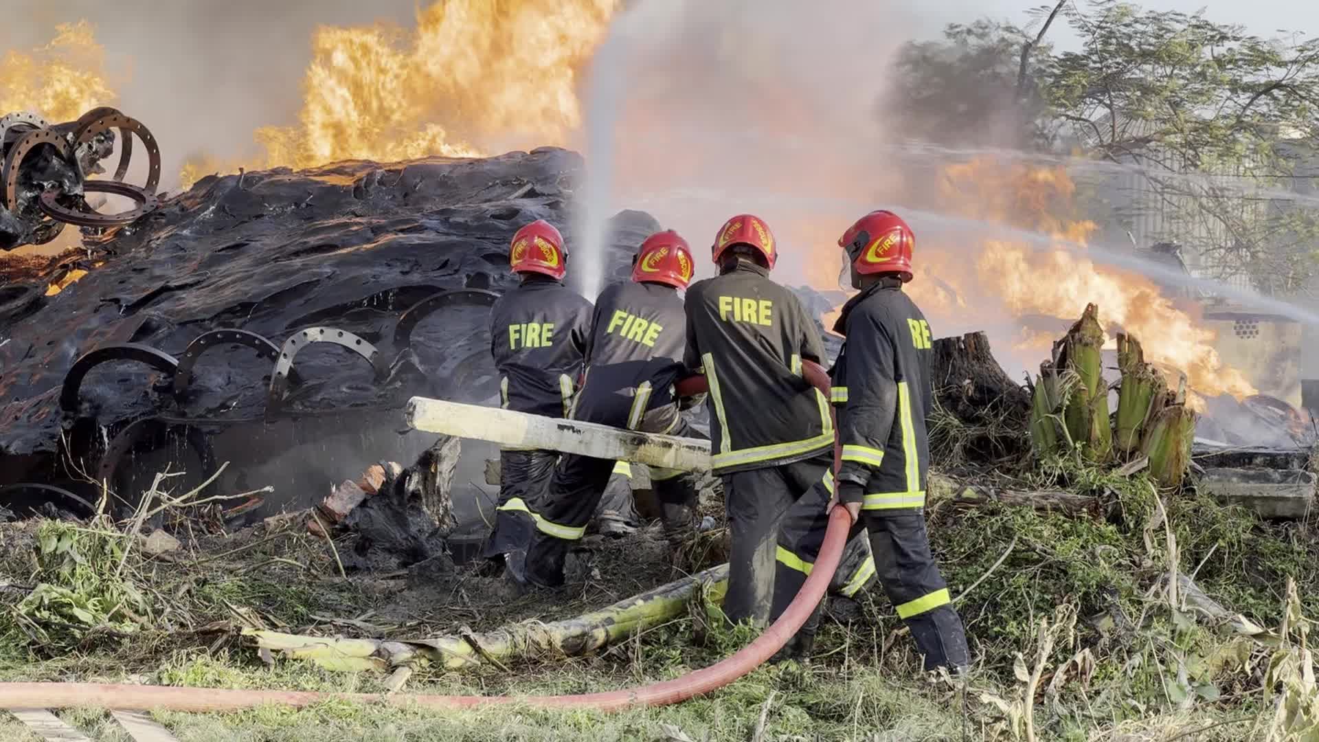 Fire-breakout at BIWTA ground in Narayanganj