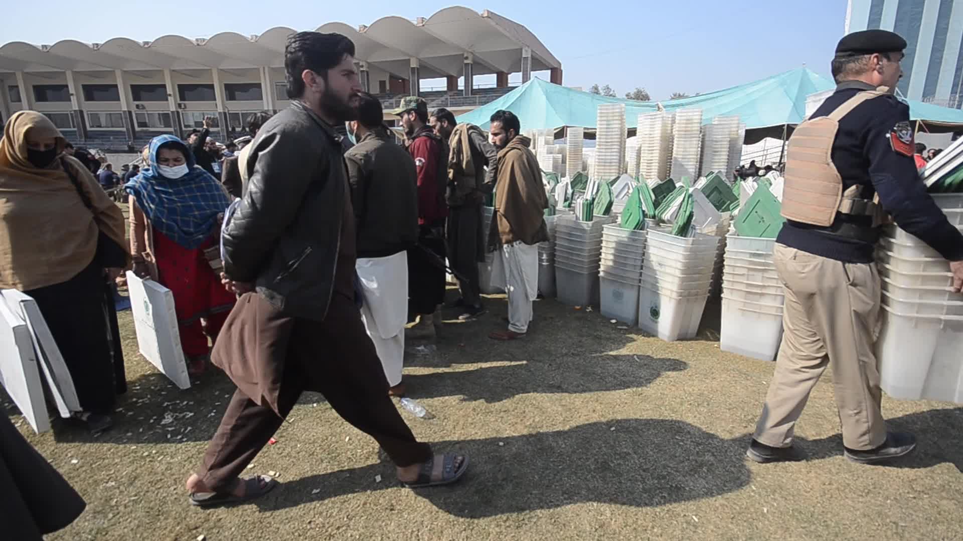 Voting materials distributed across Pakistan ahead of general elections 