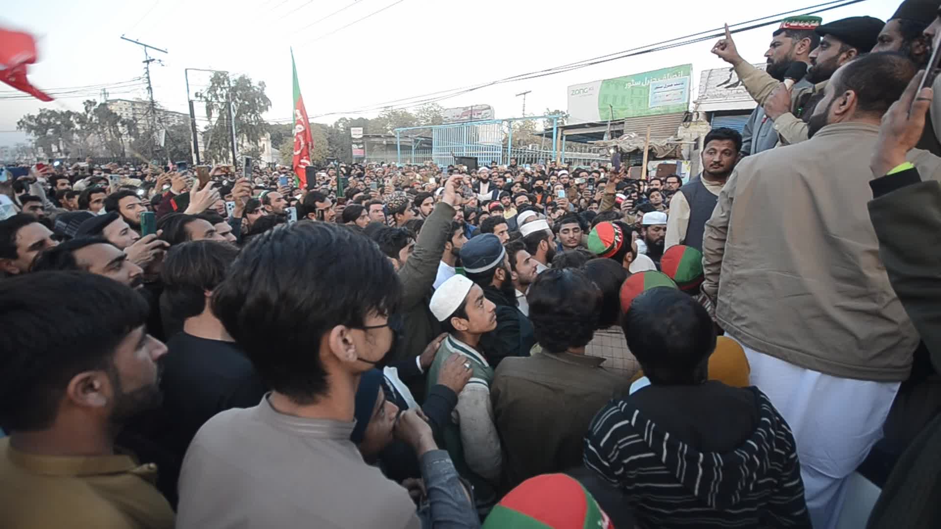 Supporters of Imran Khan's PTI party protest against alleged rigging in general elections 