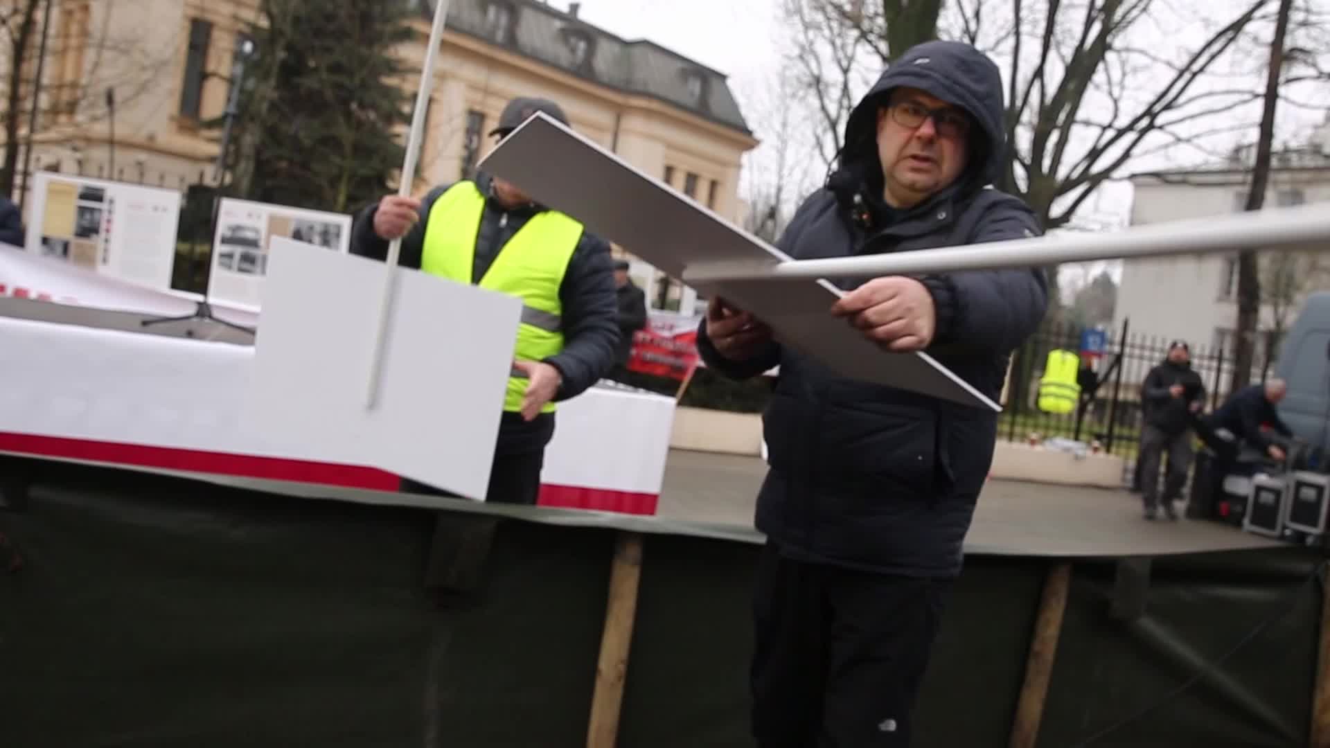 Anti-government protest in Warsaw, Poland