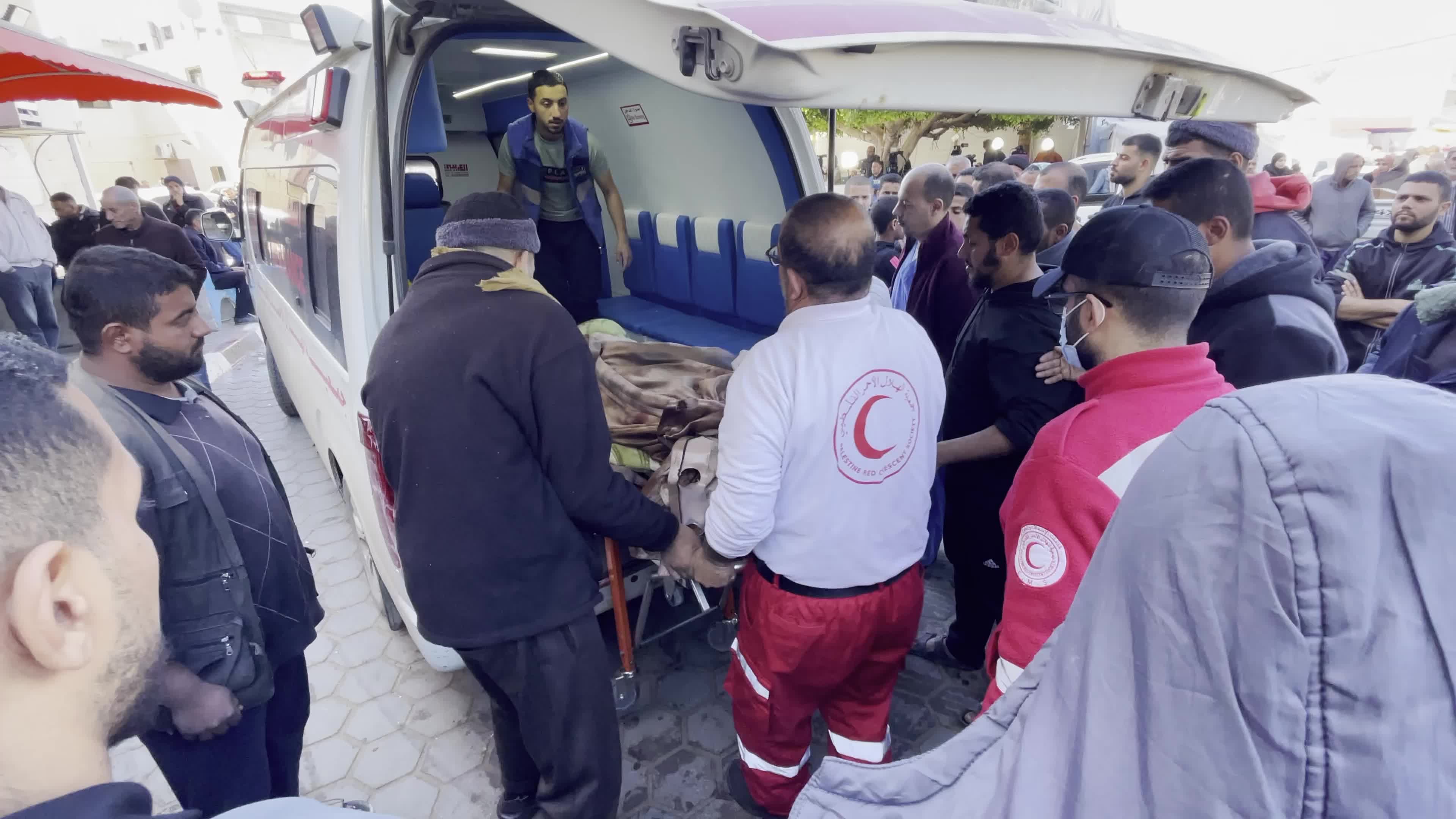 Mass Funeral for Victims of Israeli Strike in Gaza Strip 