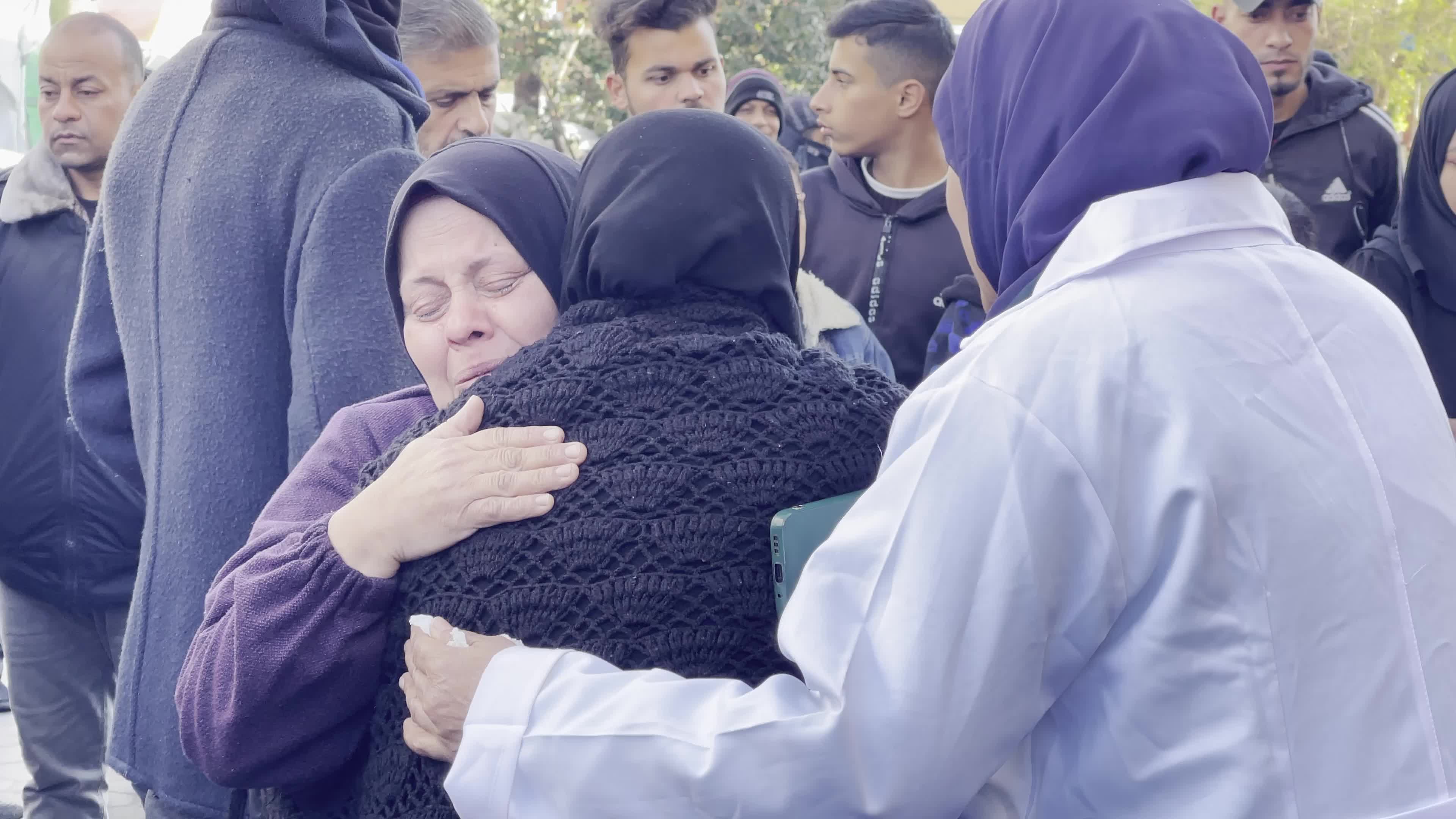 Mass Funeral for Victims of Israeli Strike in Gaza Strip 