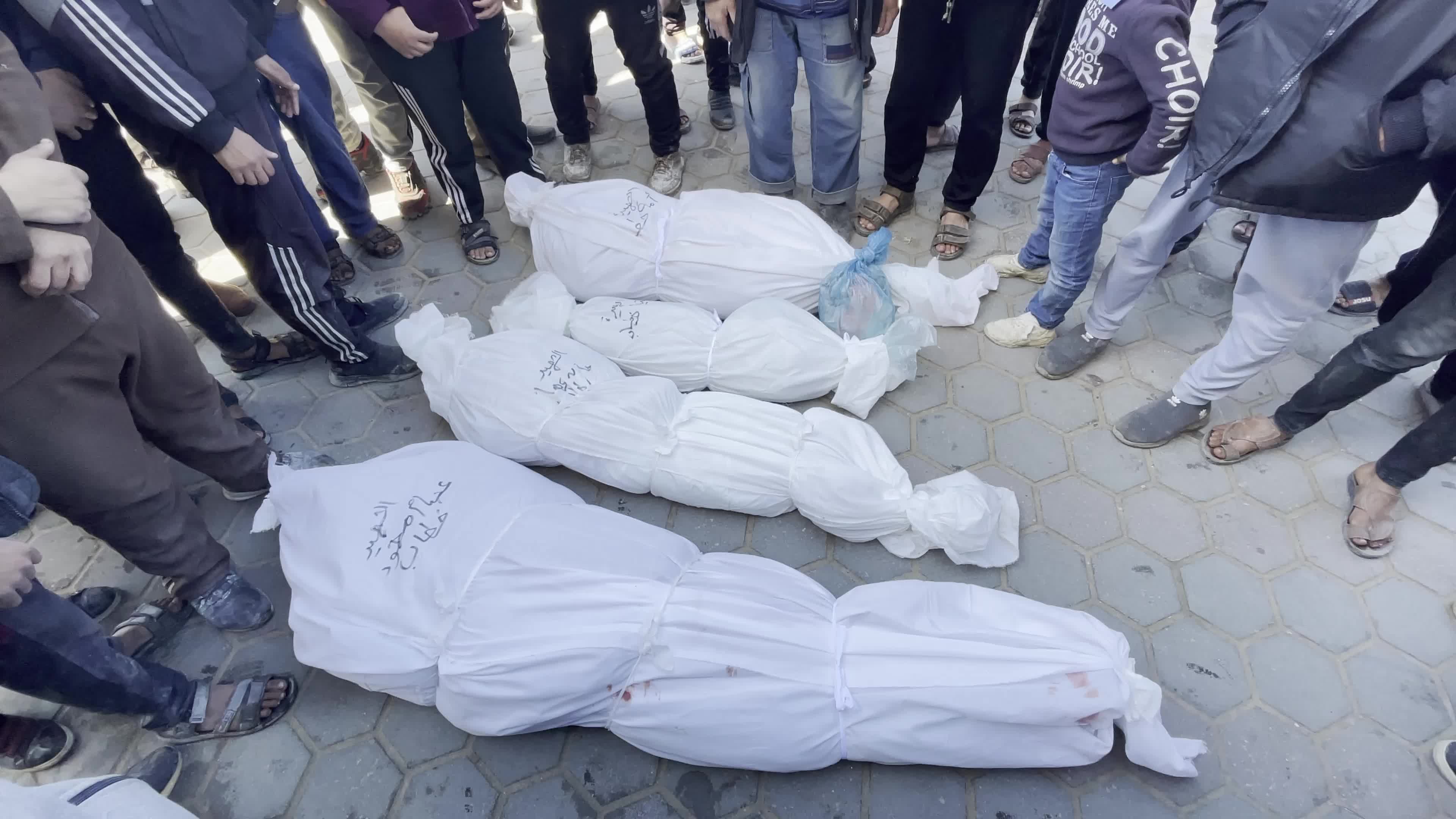 Mass Funeral for Victims of Israeli Strike in Gaza Strip