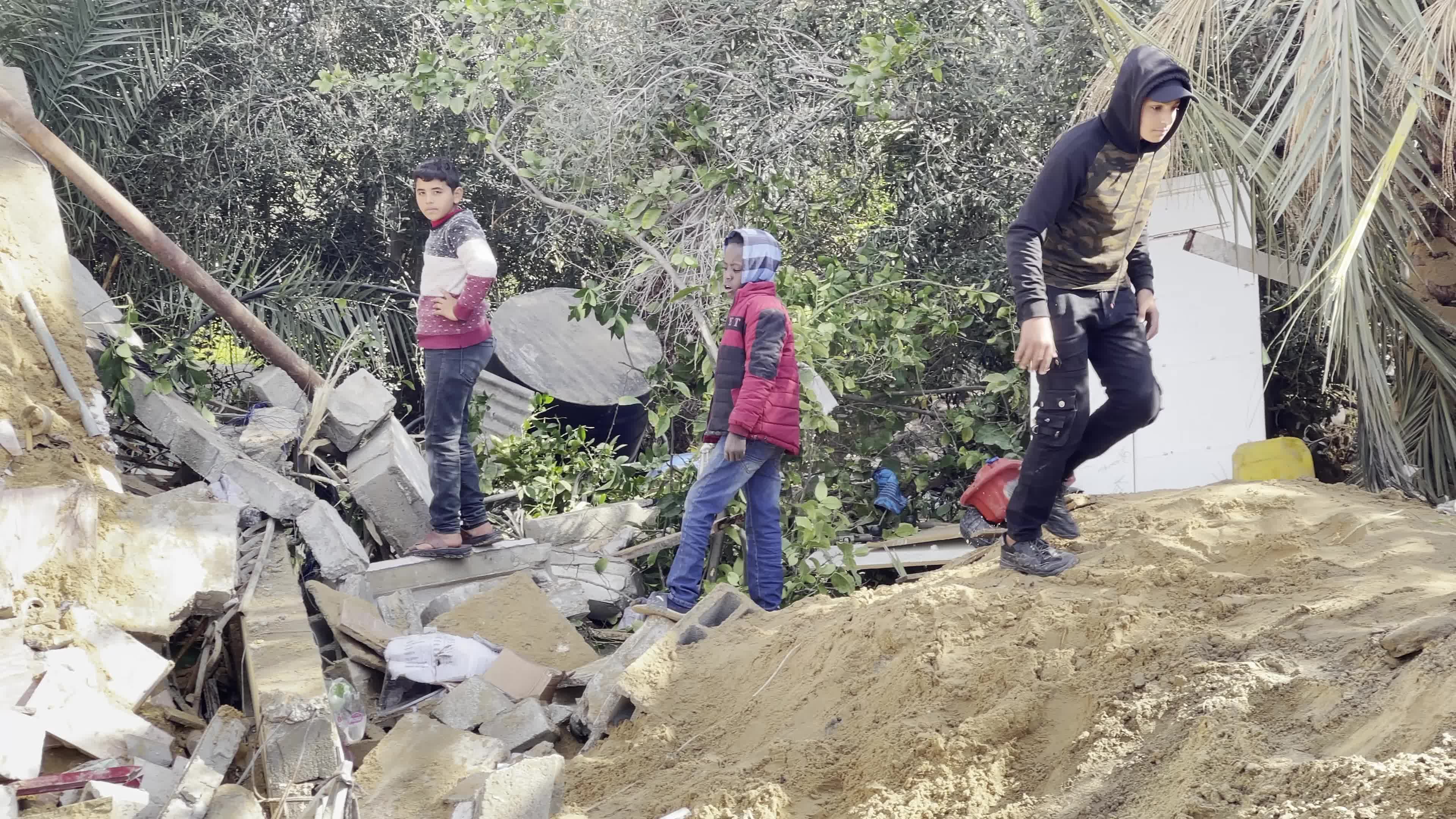 Aftermath of Israeli Airstrike In Gaza