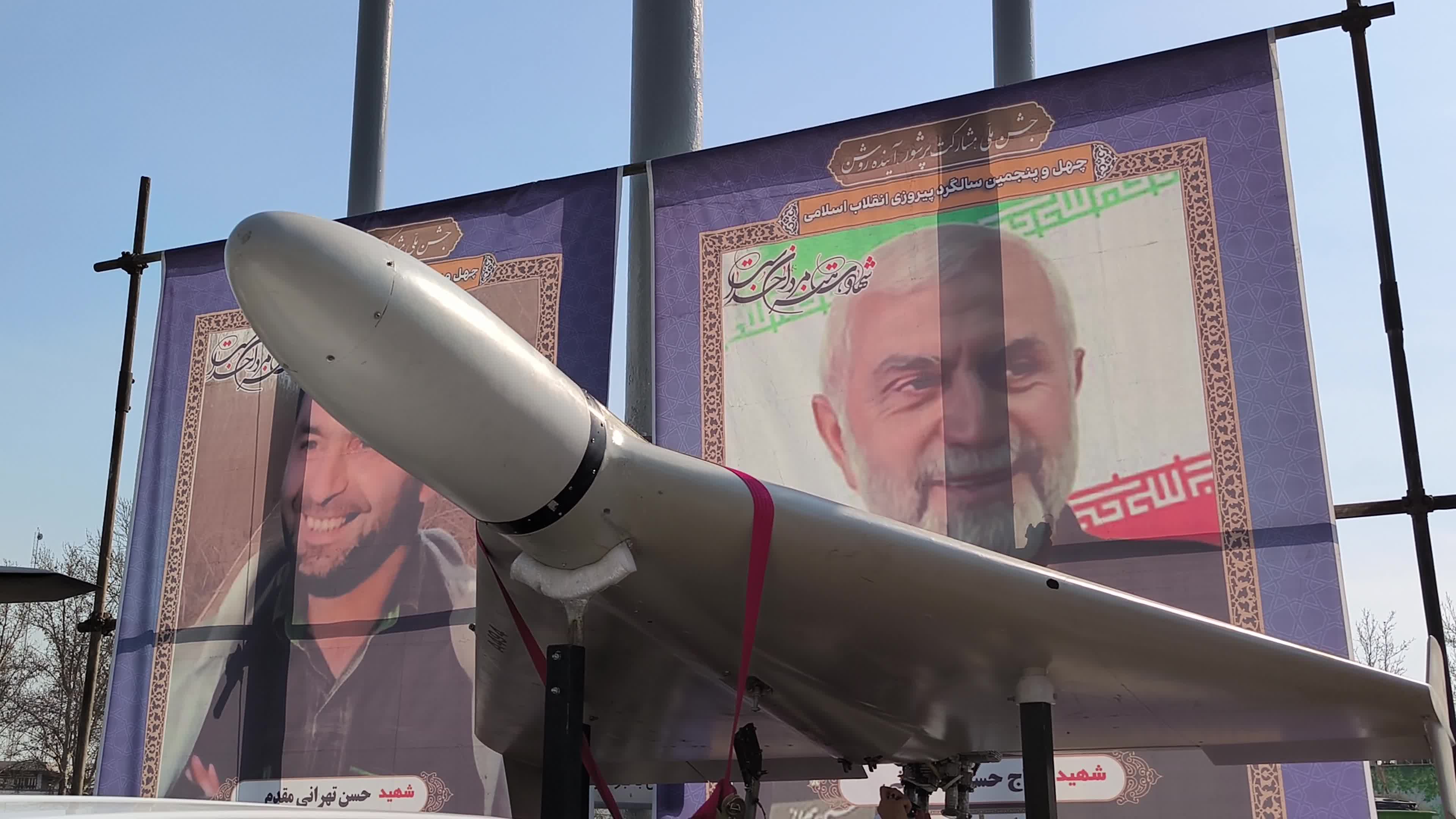 Missile and military UAV exhibition during Islamic Revolution Victory anniversary