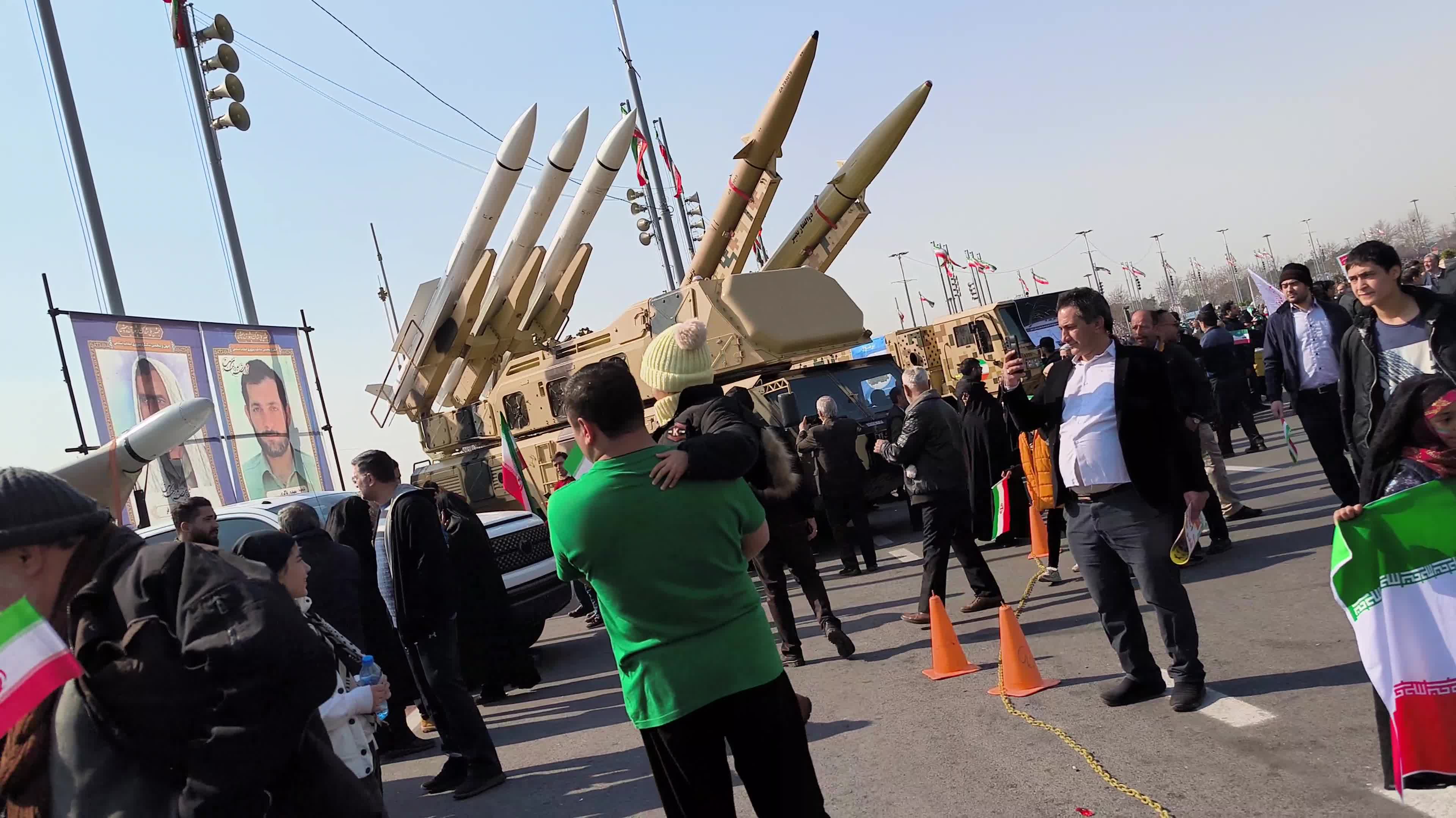 Missile and military UAV exhibition during Islamic Revolution Victory anniversary