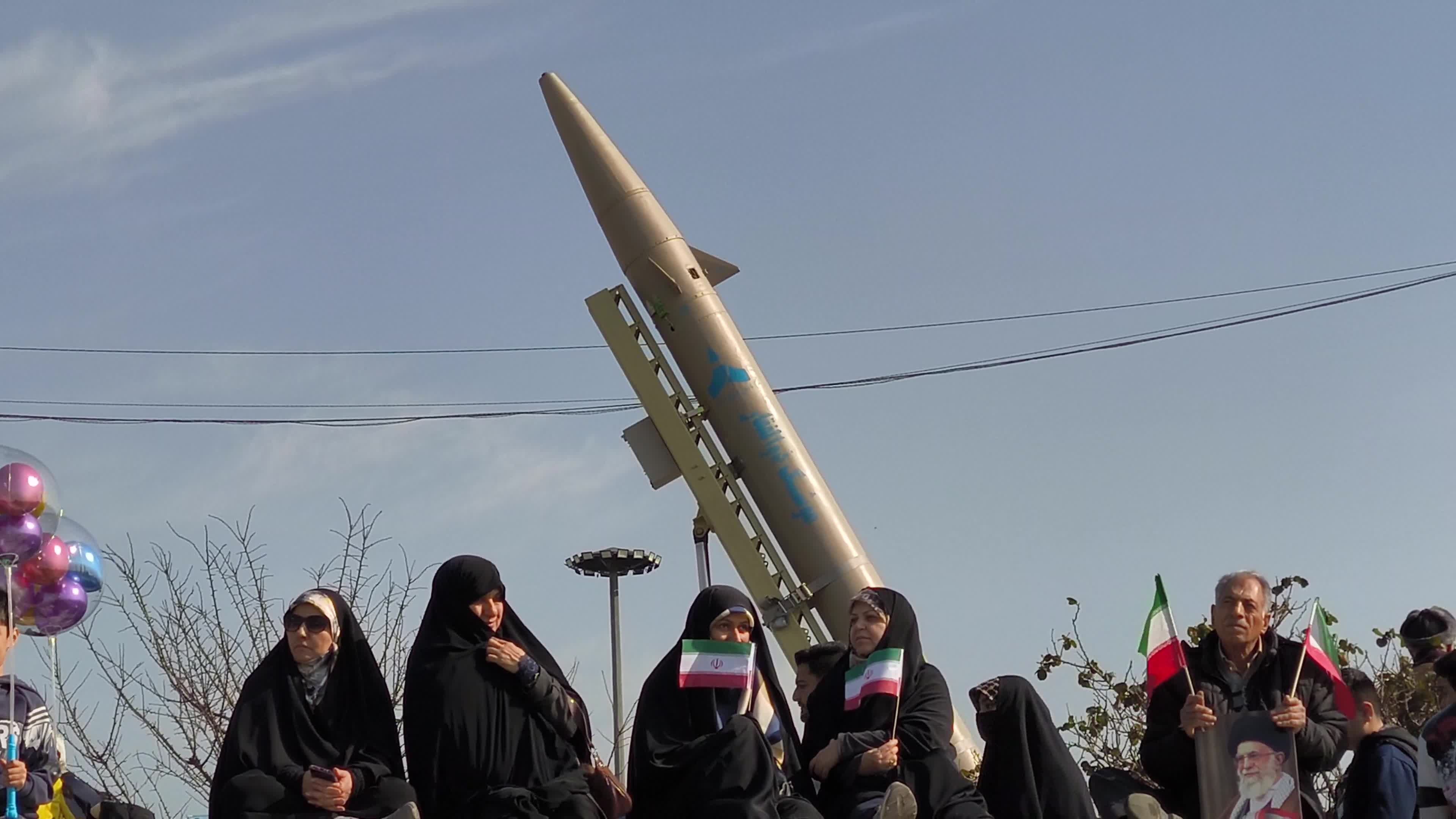 Missile and military UAV exhibition during Islamic Revolution Victory anniversary