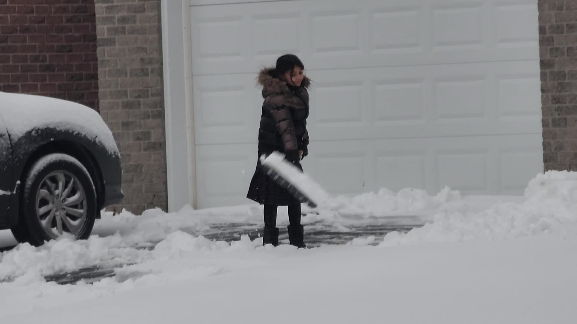 Snowstorm in Toronto, Canada