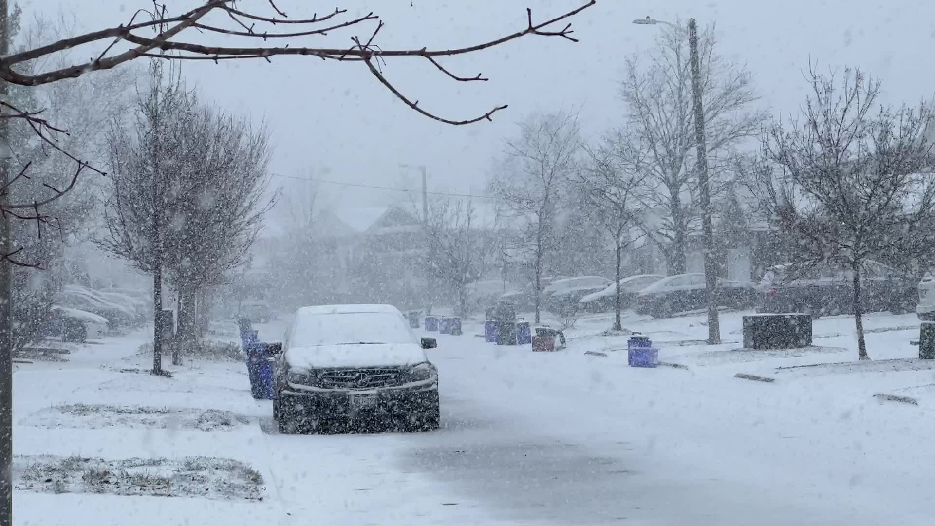 Snowstorm in Toronto, Canada
