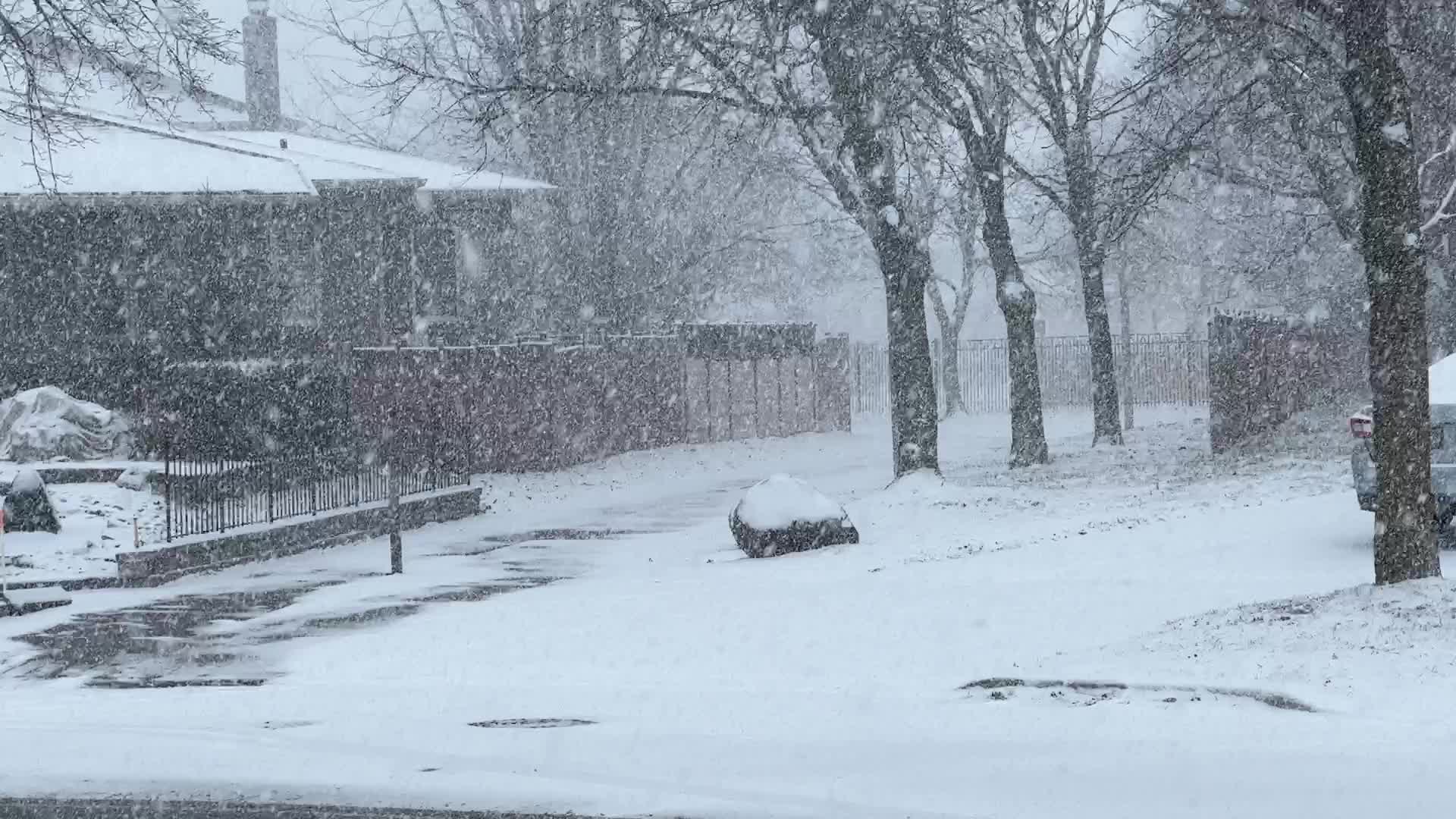 Snowstorm in Toronto, Canada