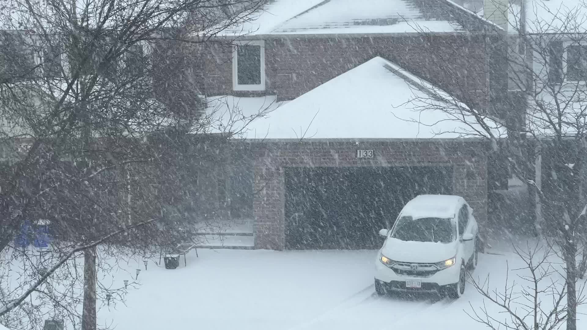 Snowstorm in Toronto, Canada