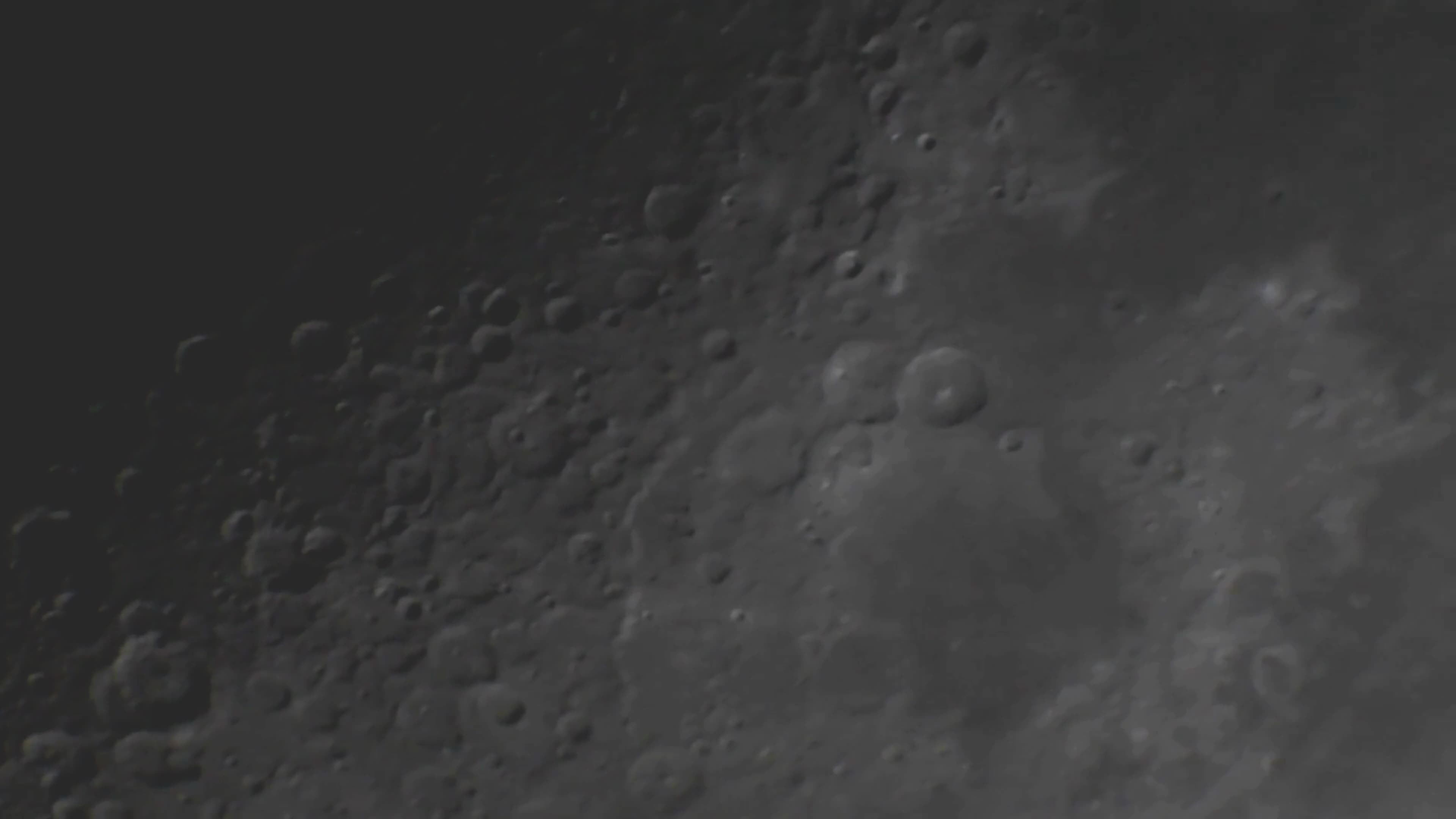 Moon In First Quarter Through A Telescope