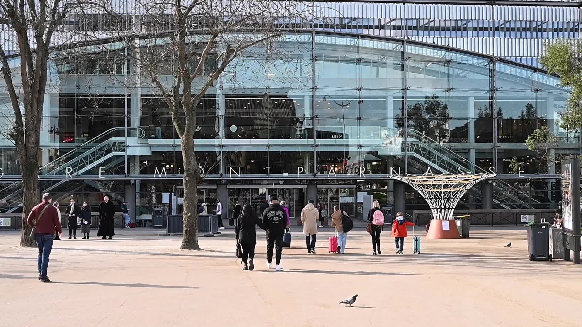 The Montparnasse train Station in Paris