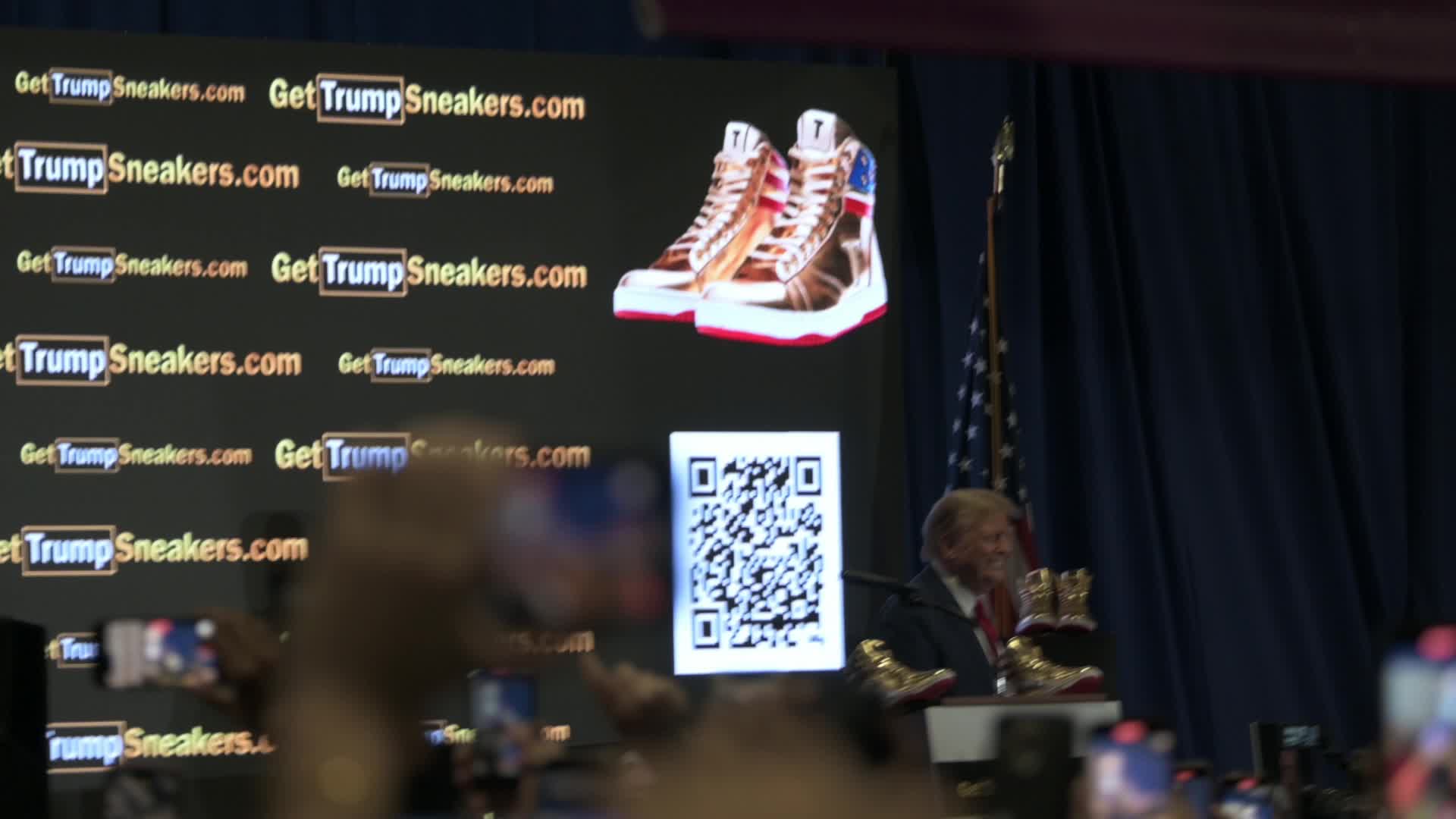Trump Speaks at Sneaker Con in Philadelphia