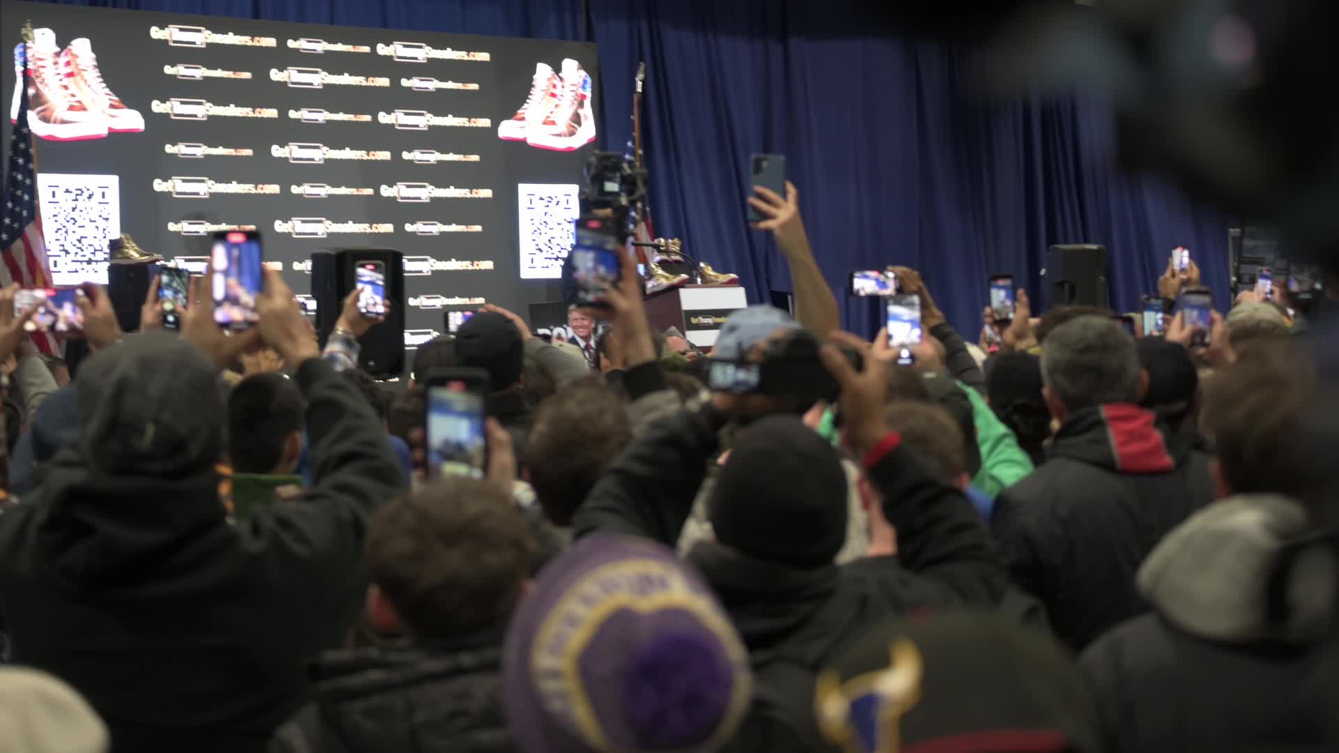 Trump Speaks at Sneaker Con in Philadelphia