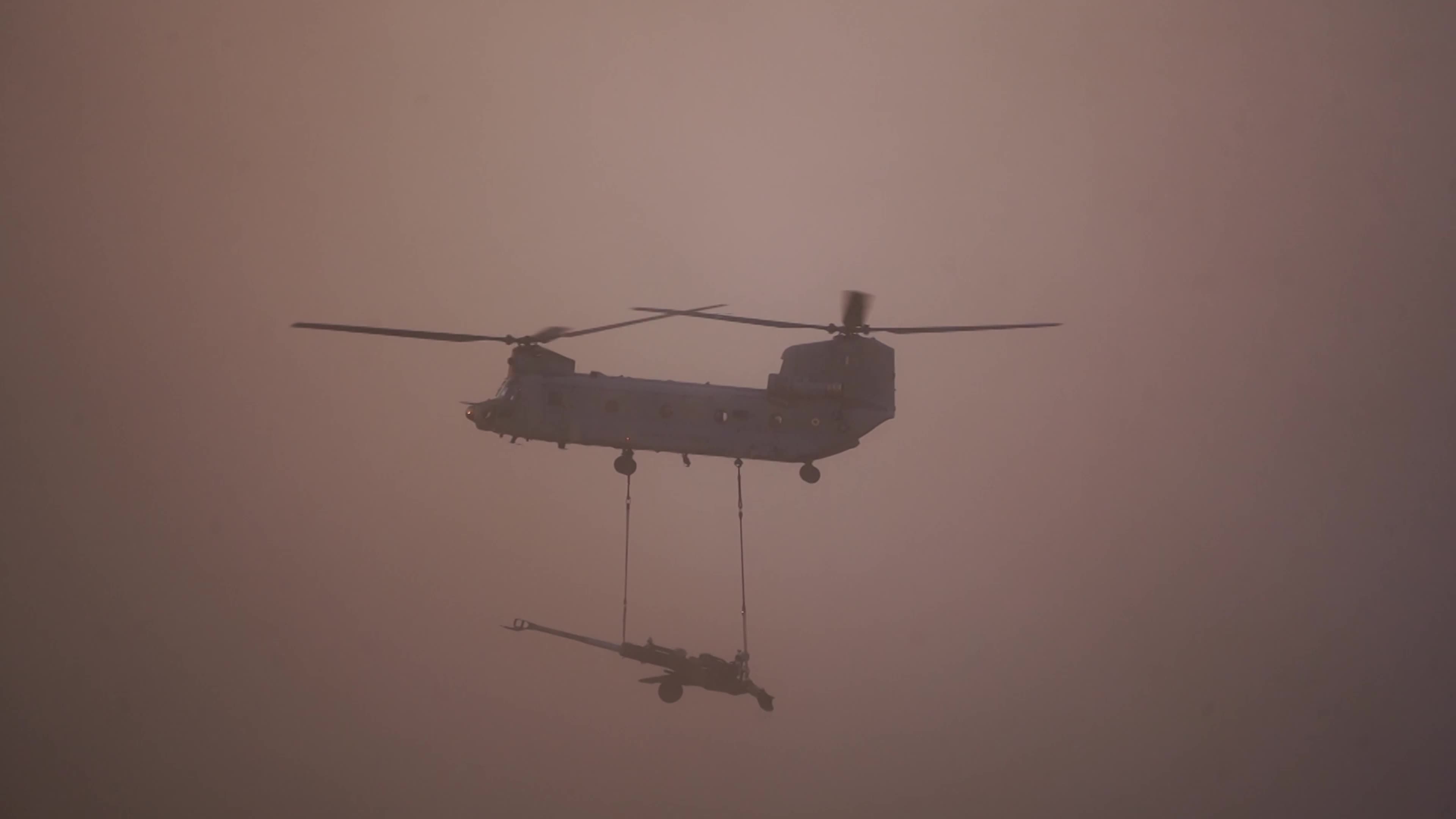 Indian Air Force (IAF) personnel at fire-power demonstration Vayu Shakti 2024