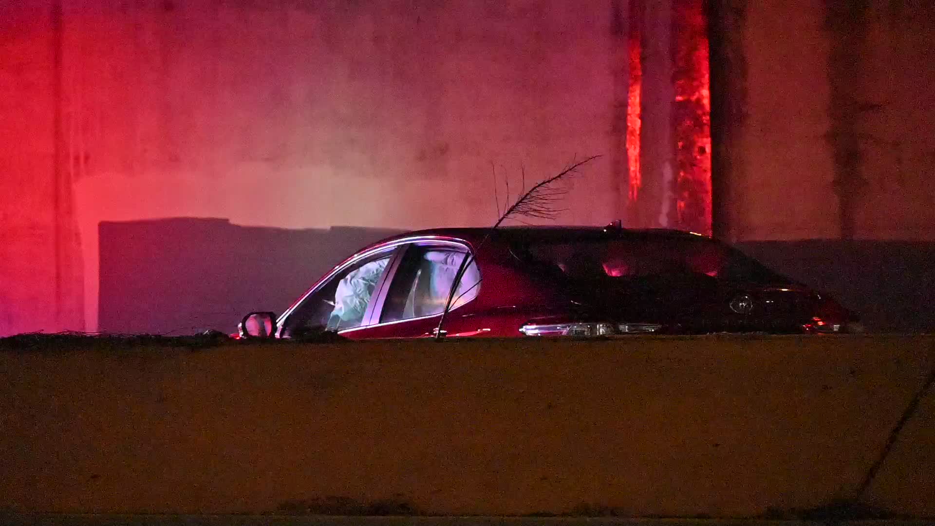 Authorities Work At The Scene Of A Motor Vehicle Accident In Fair Lawn New Jersey