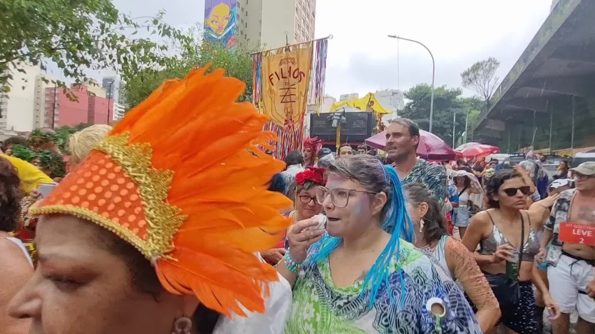 Post Carnival in Sao Paulo, Brazil