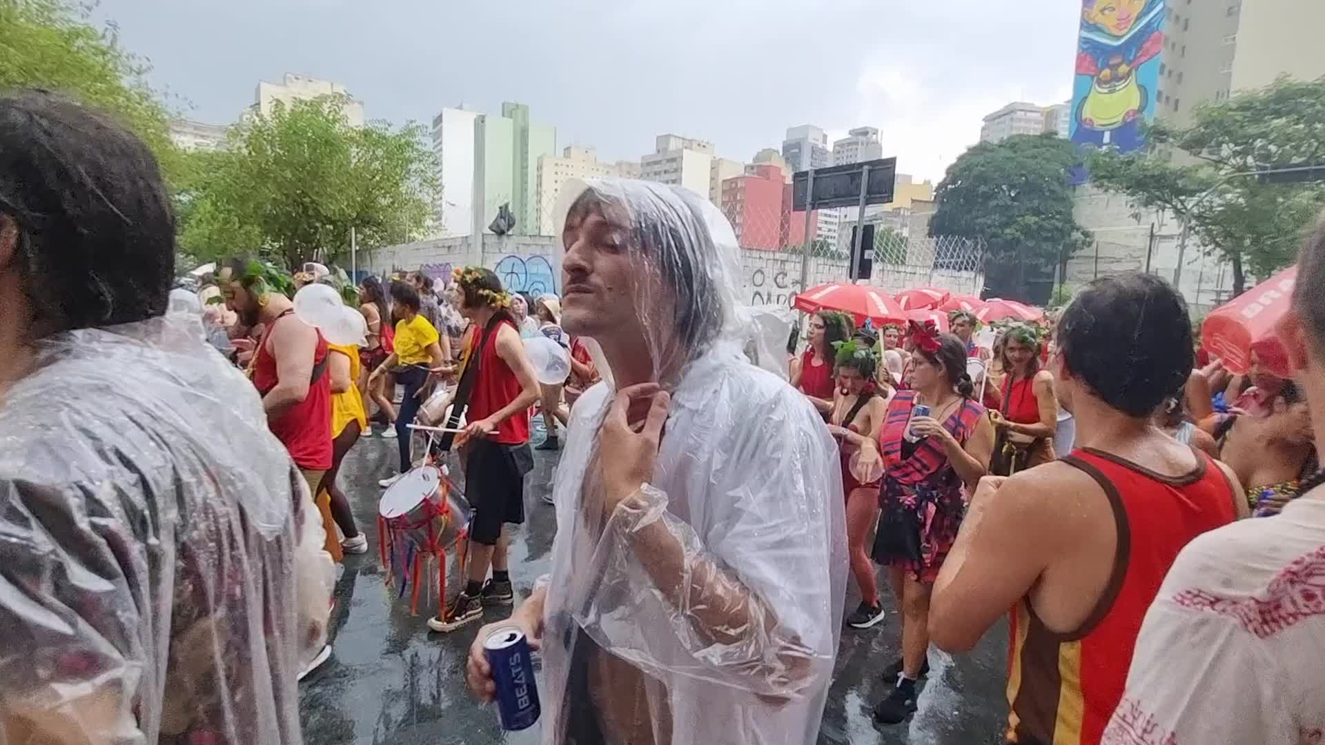 Post Carnival in Sao Paulo, Brazil