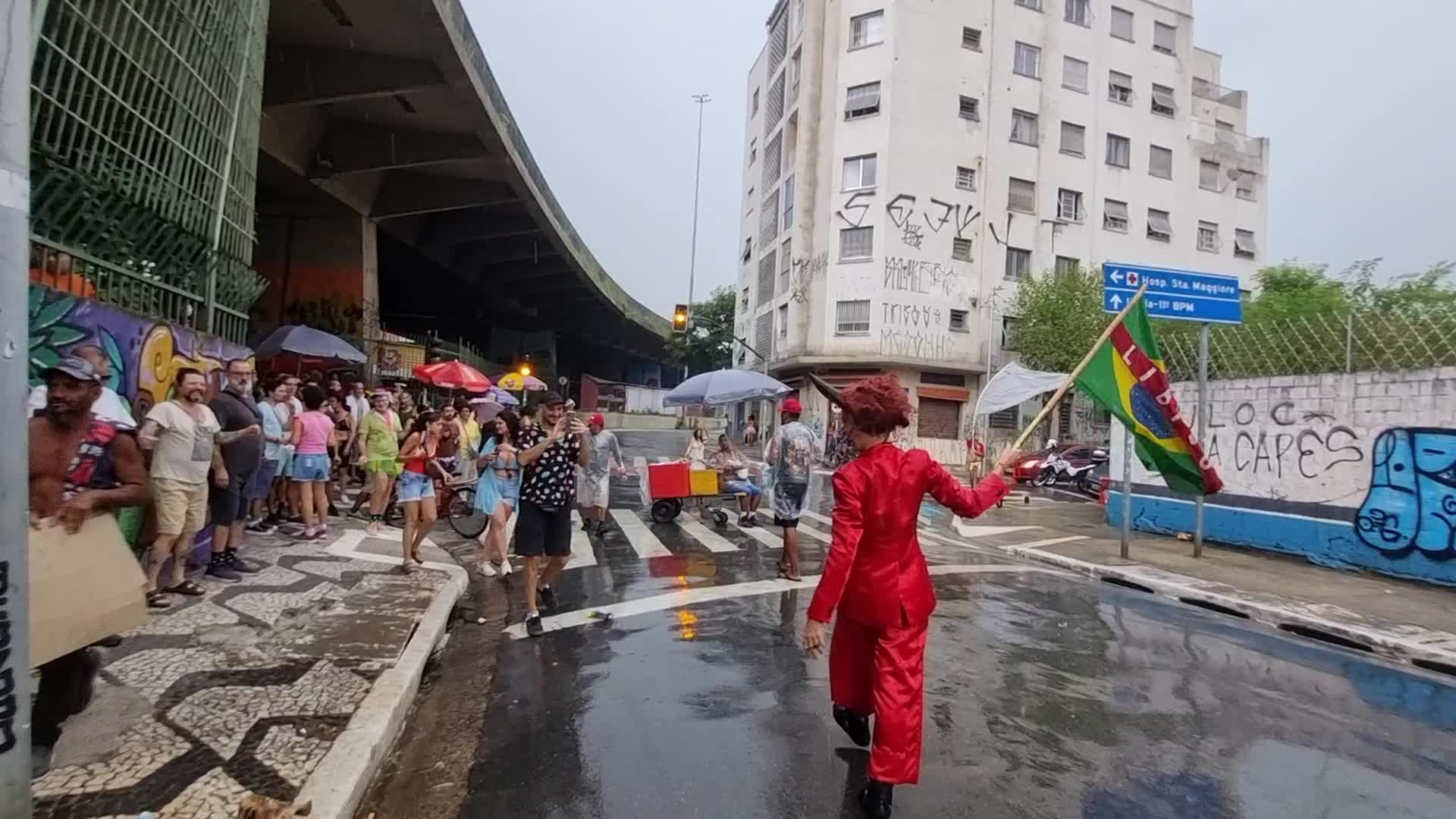 Post Carnival in Sao Paulo, Brazil