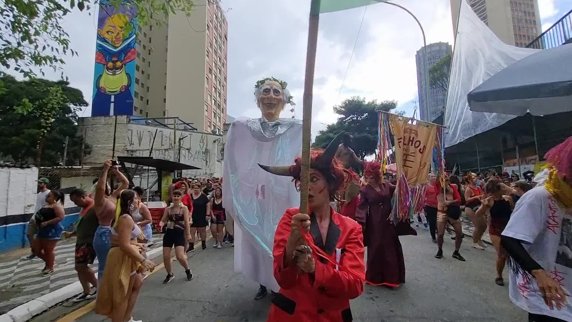 Post Carnival in Sao Paulo, Brazil