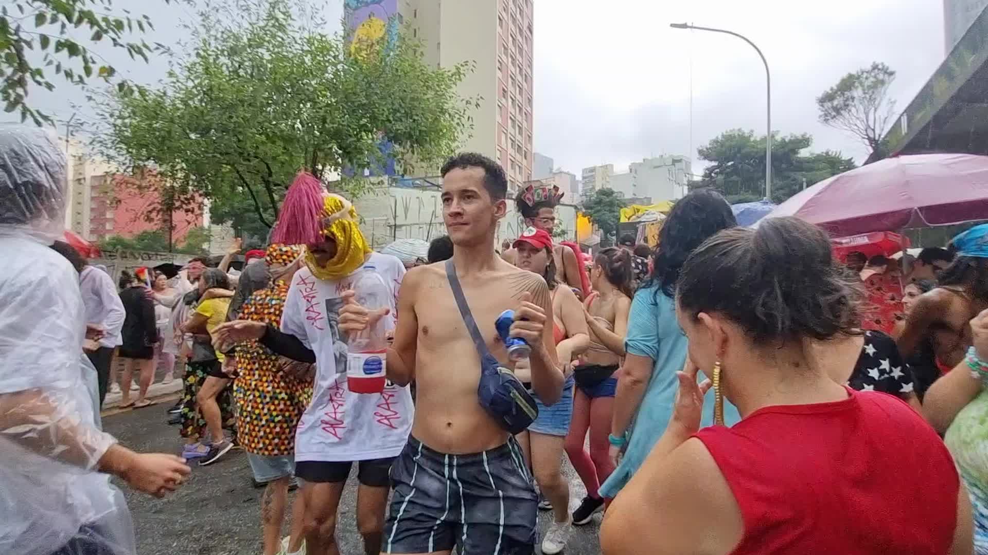 Post Carnival in Sao Paulo, Brazil
