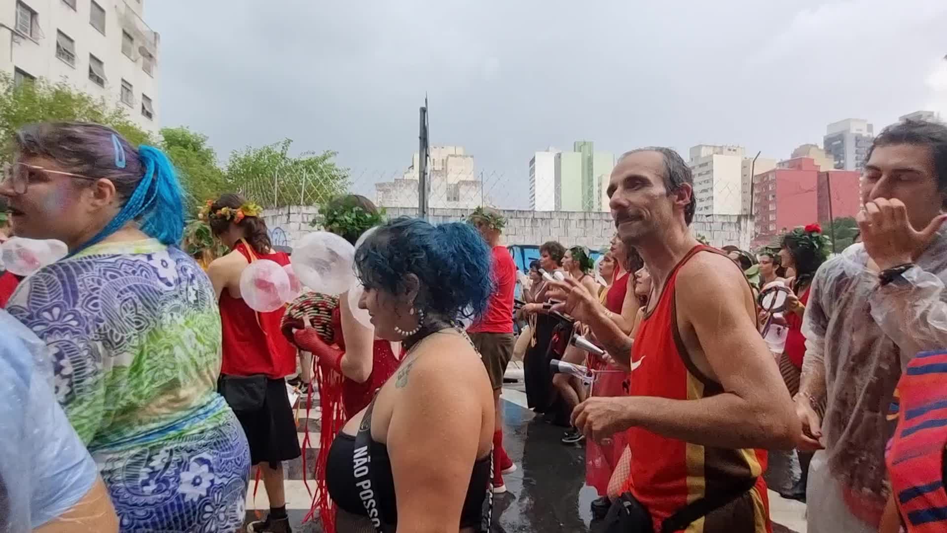 Post Carnival in Sao Paulo, Brazil