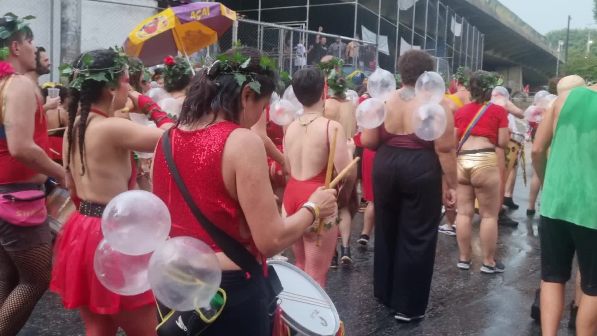 Post Carnival in Sao Paulo, Brazil