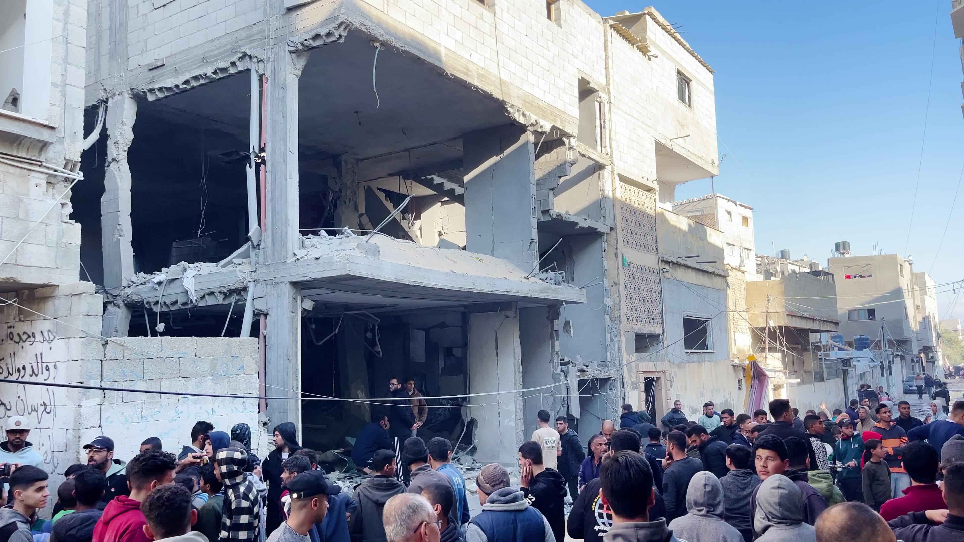 Aftermath Of Israeli Airstrike in Deir al-Balah