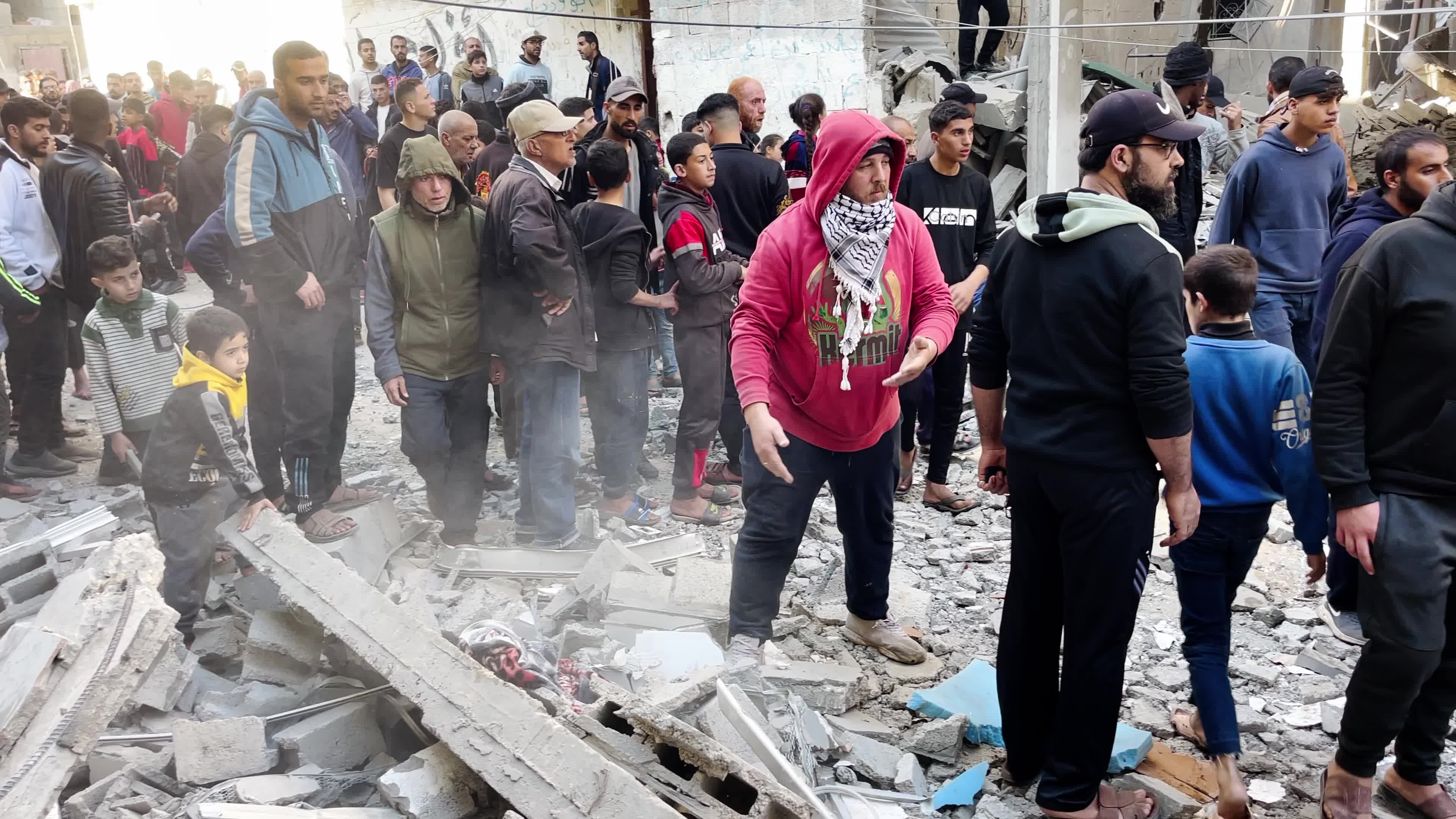 Aftermath Of Israeli Airstrike in Deir al-Balah