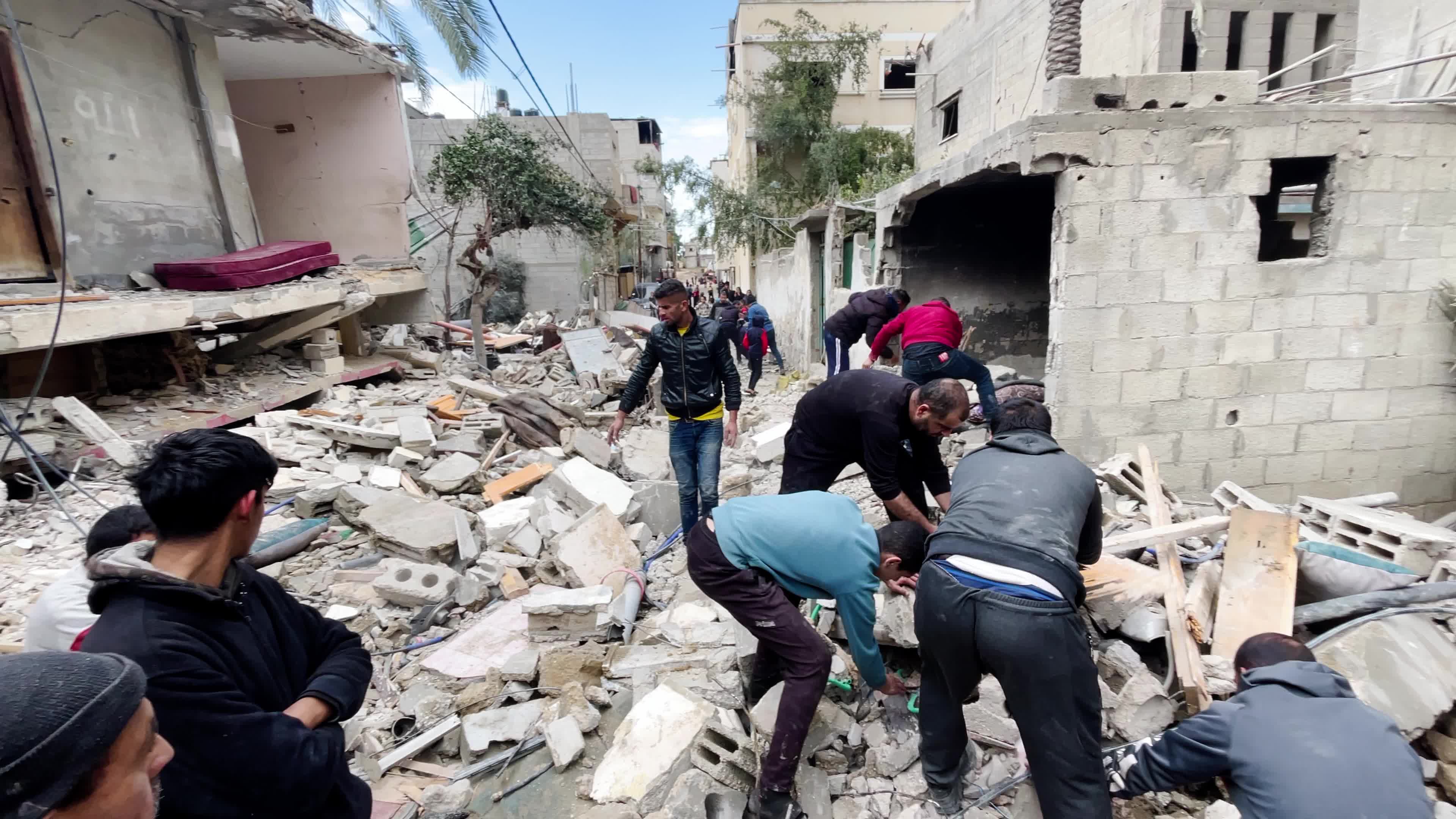 Aftermath Of Israeli Airstrike in Deir al-Balah