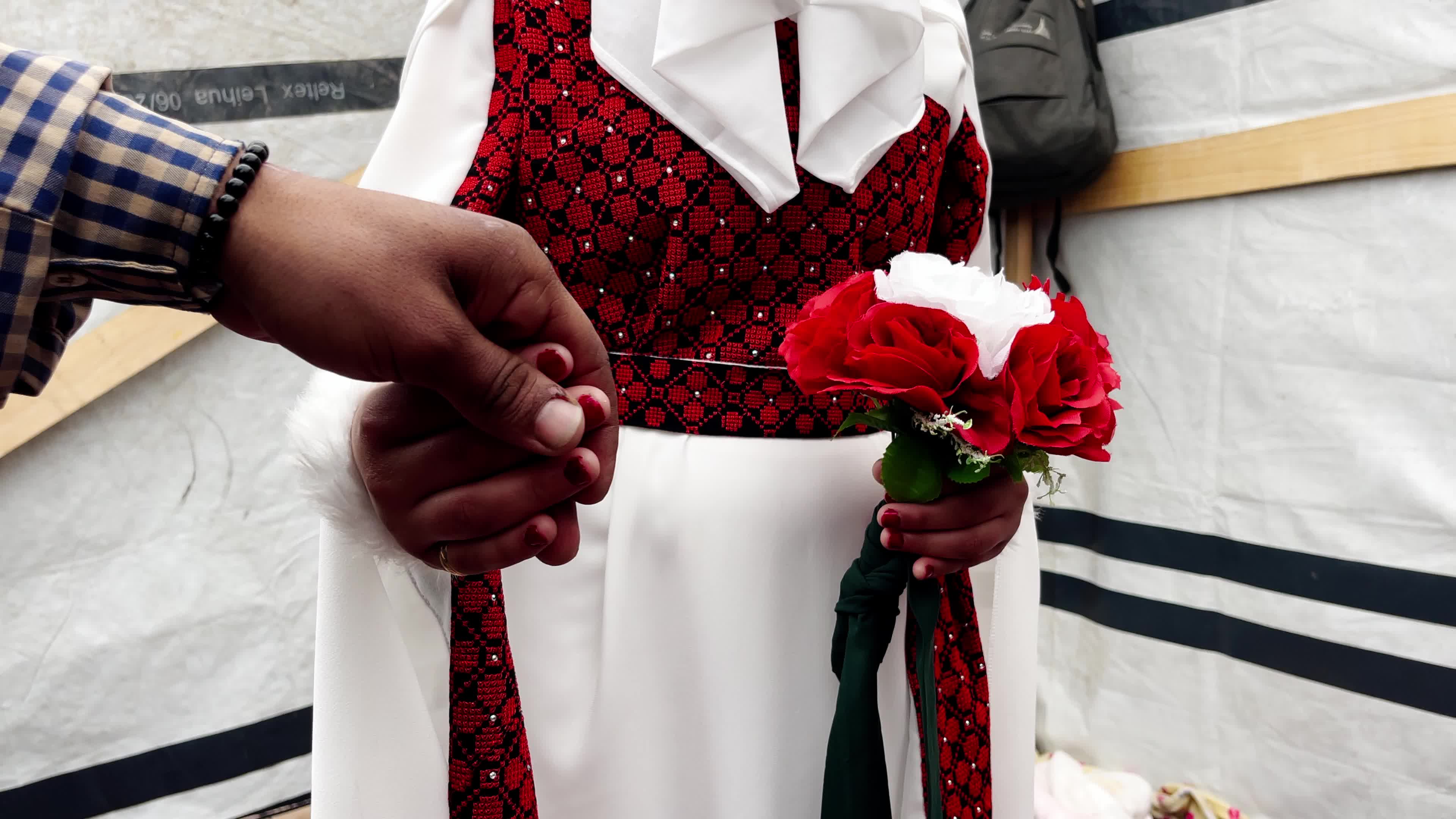 Palestinian Couple's Wedding Amid Hamas-Israel Conflict