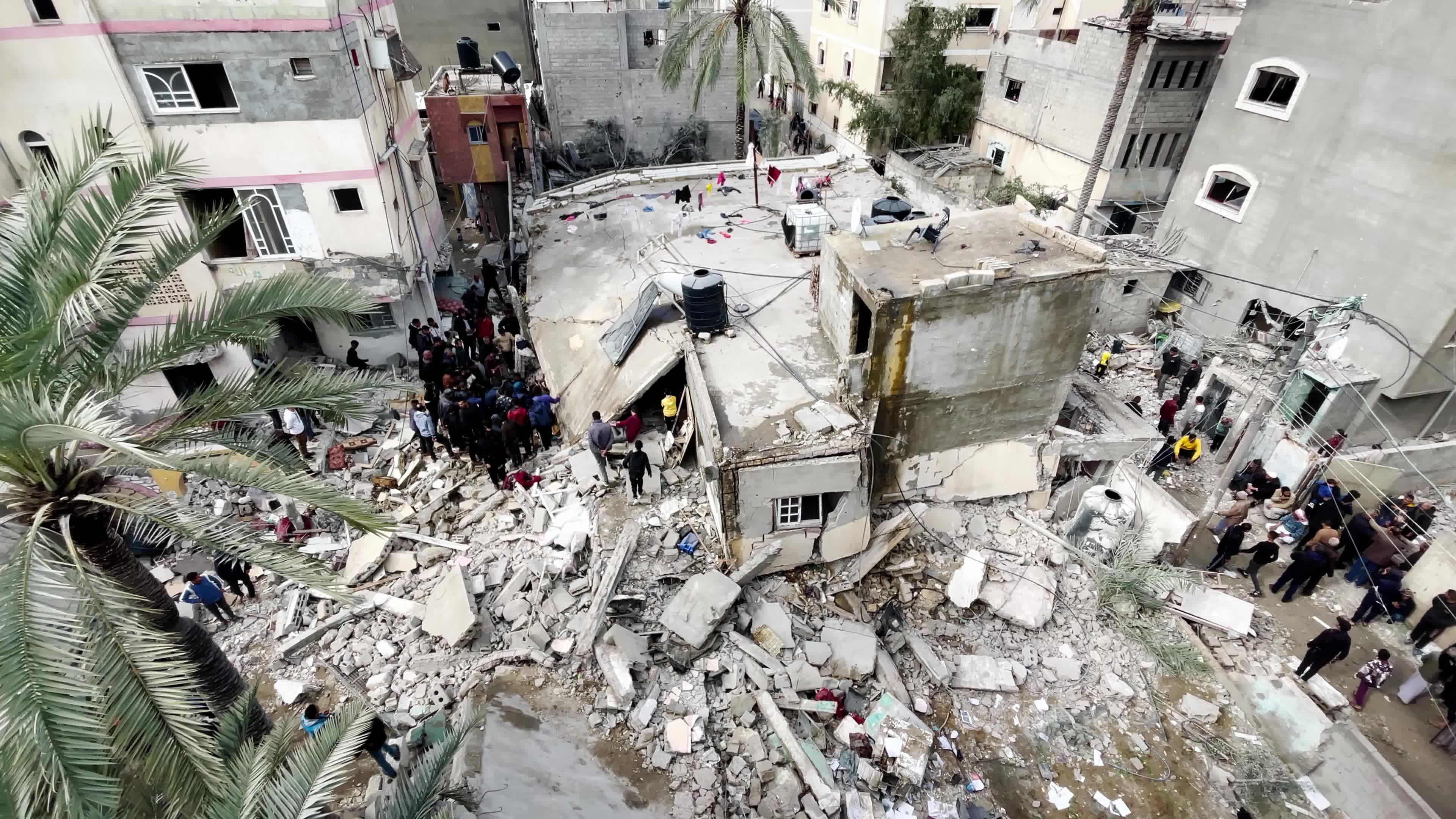 Aftermath Of Israeli Airstrike in Deir al-Balah