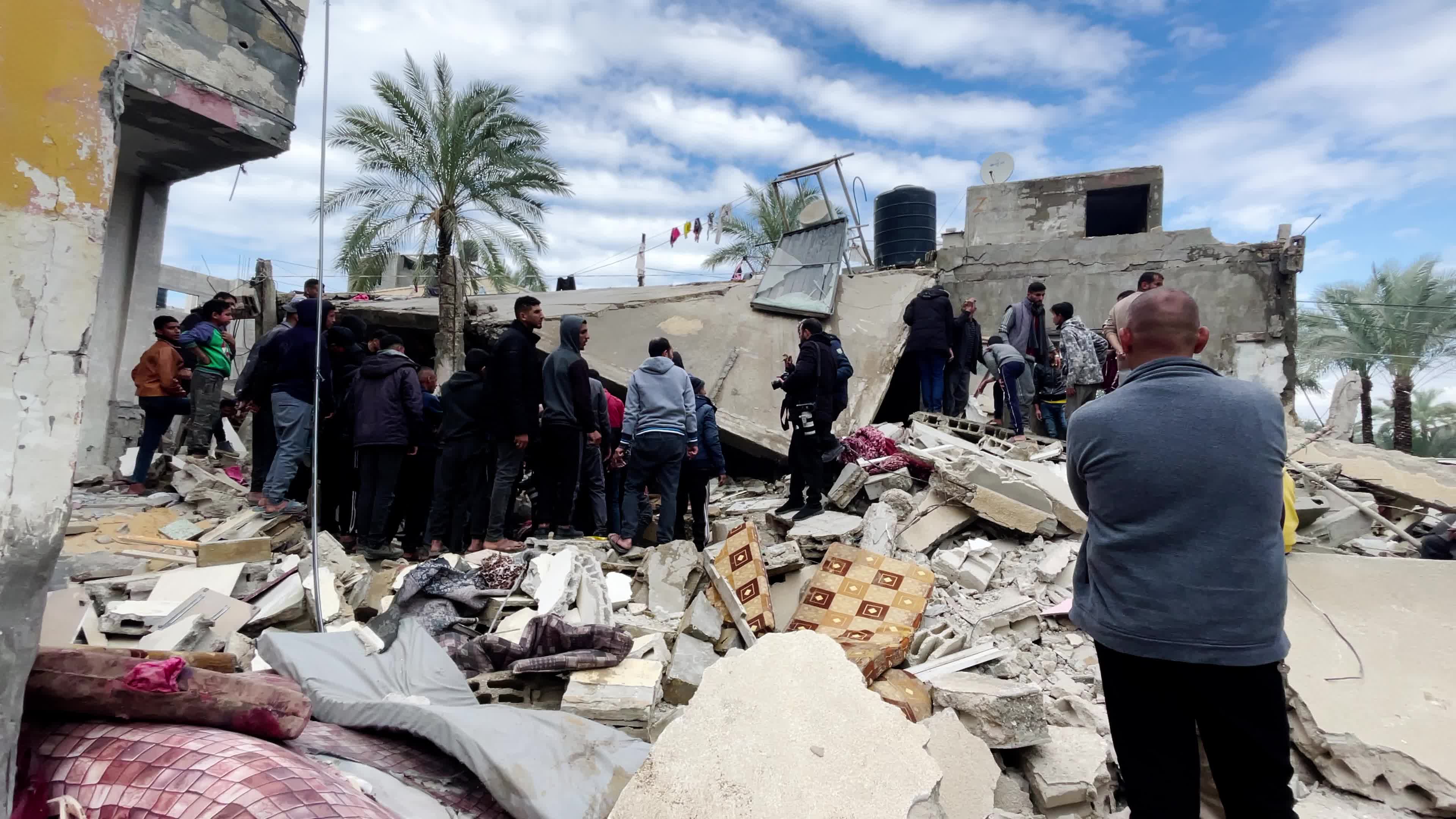 Aftermath Of Israeli Airstrike in Deir al-Balah