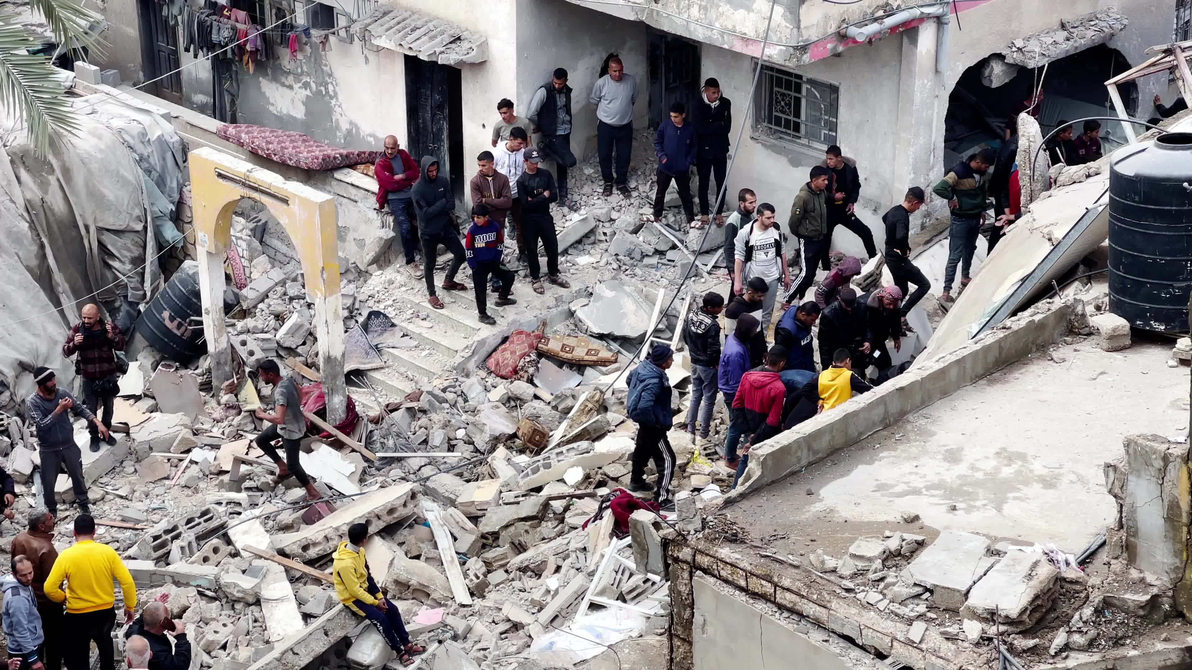 Aftermath Of Israeli Airstrike in Deir al-Balah