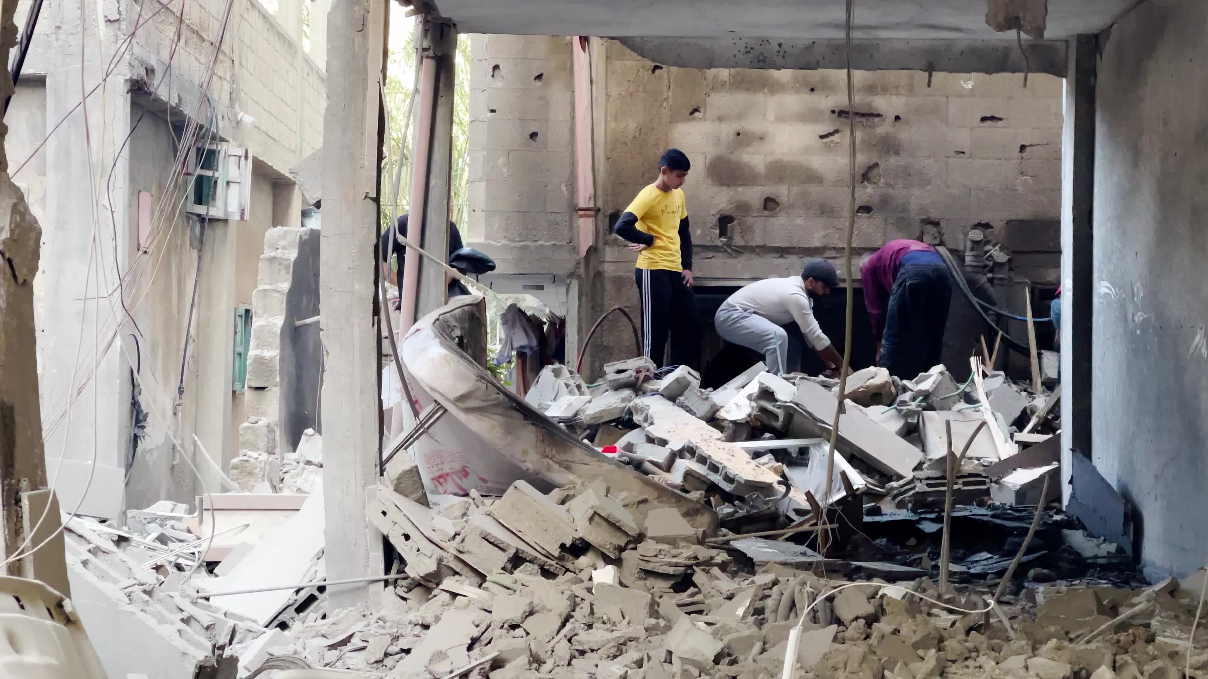 Aftermath Of Israeli Airstrike in Deir al-Balah