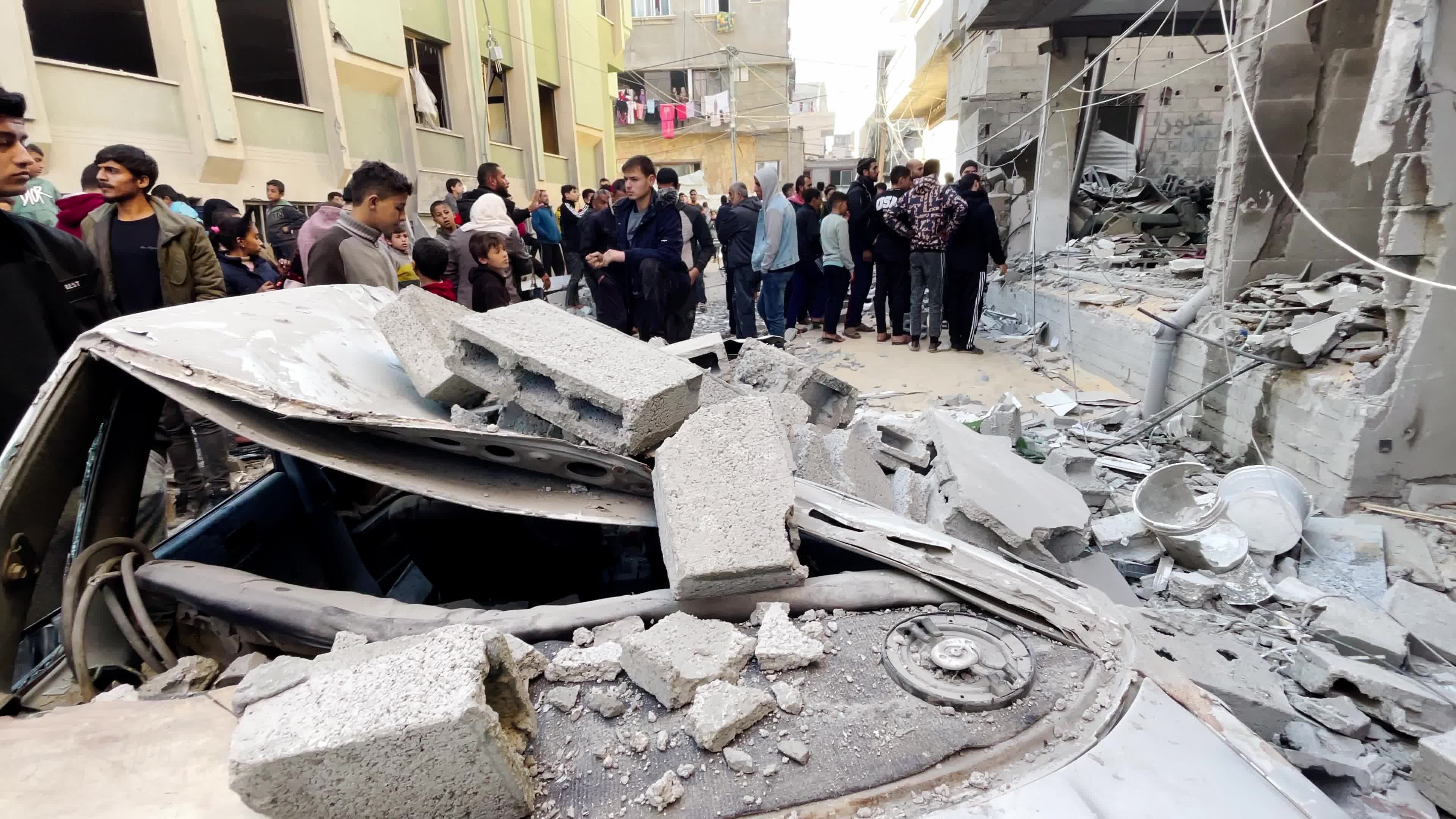 Aftermath Of Israeli Airstrike in Deir al-Balah