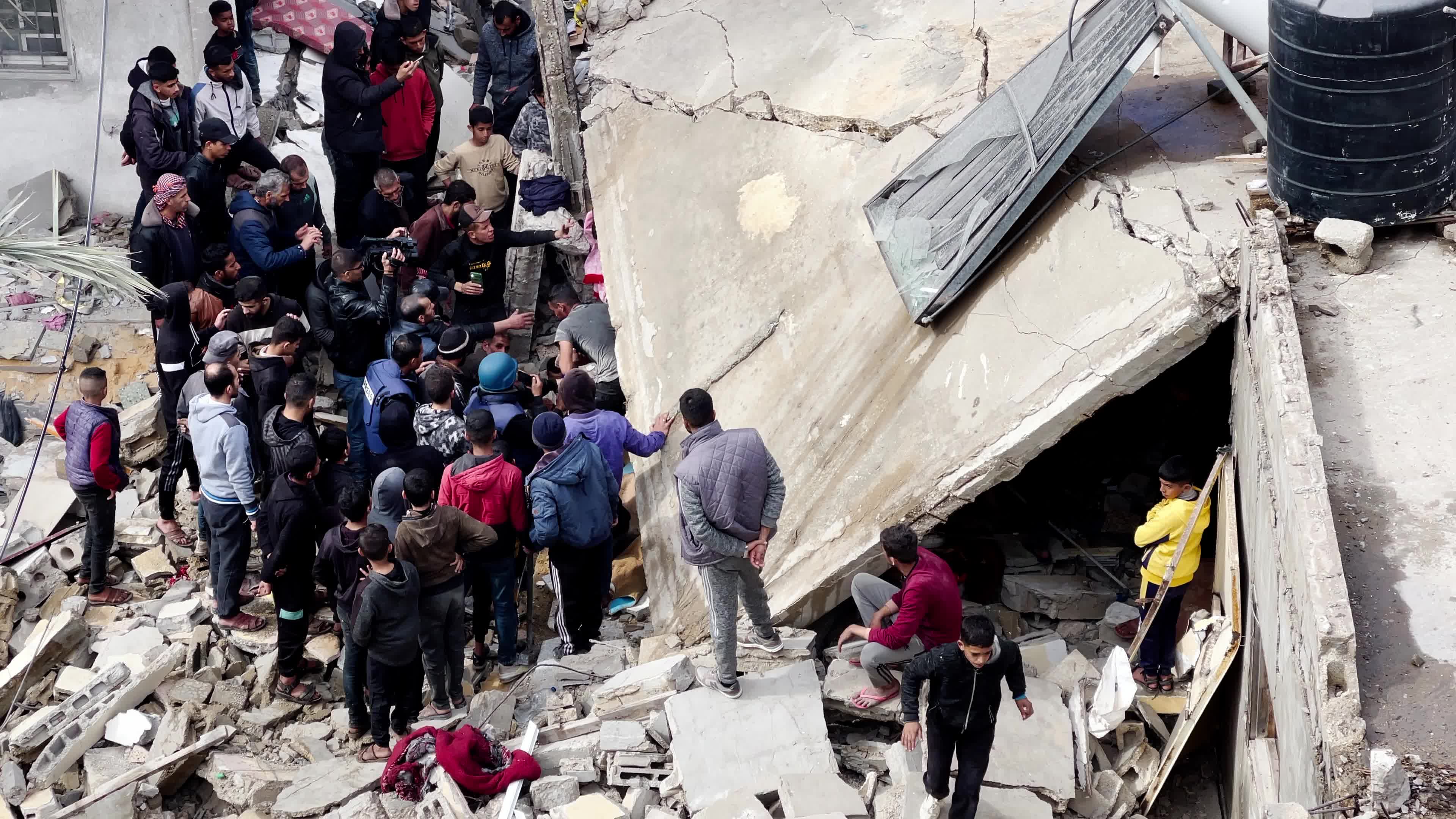 Aftermath Of Israeli Airstrike in Deir al-Balah