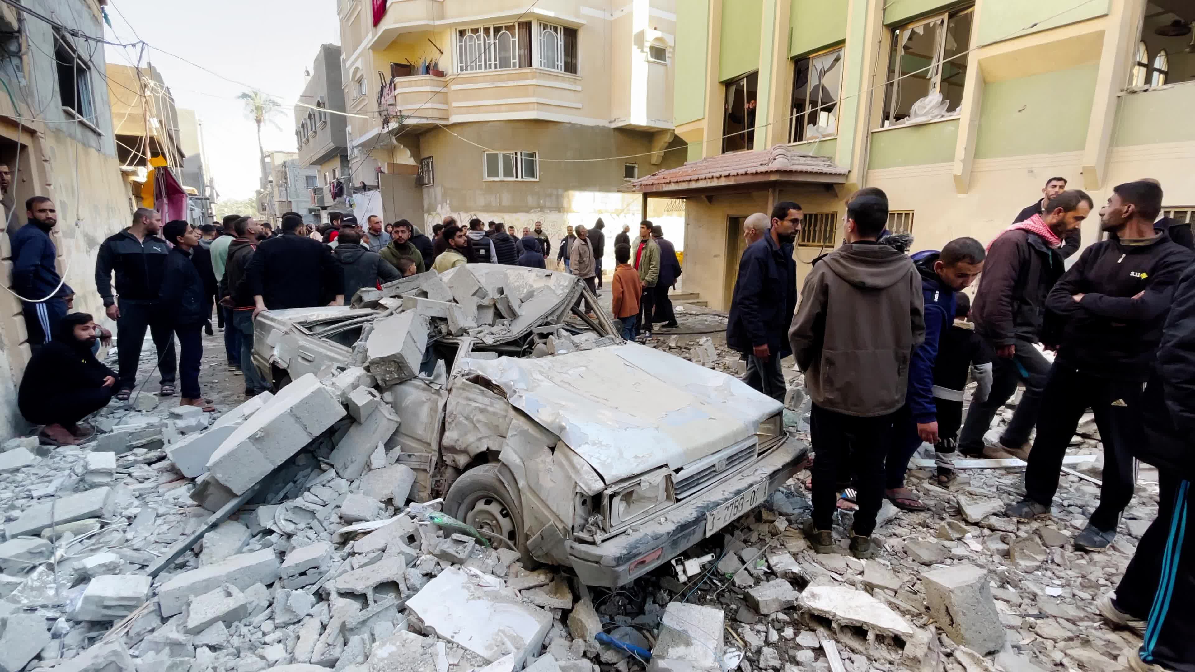 Aftermath Of Israeli Airstrike in Deir al-Balah