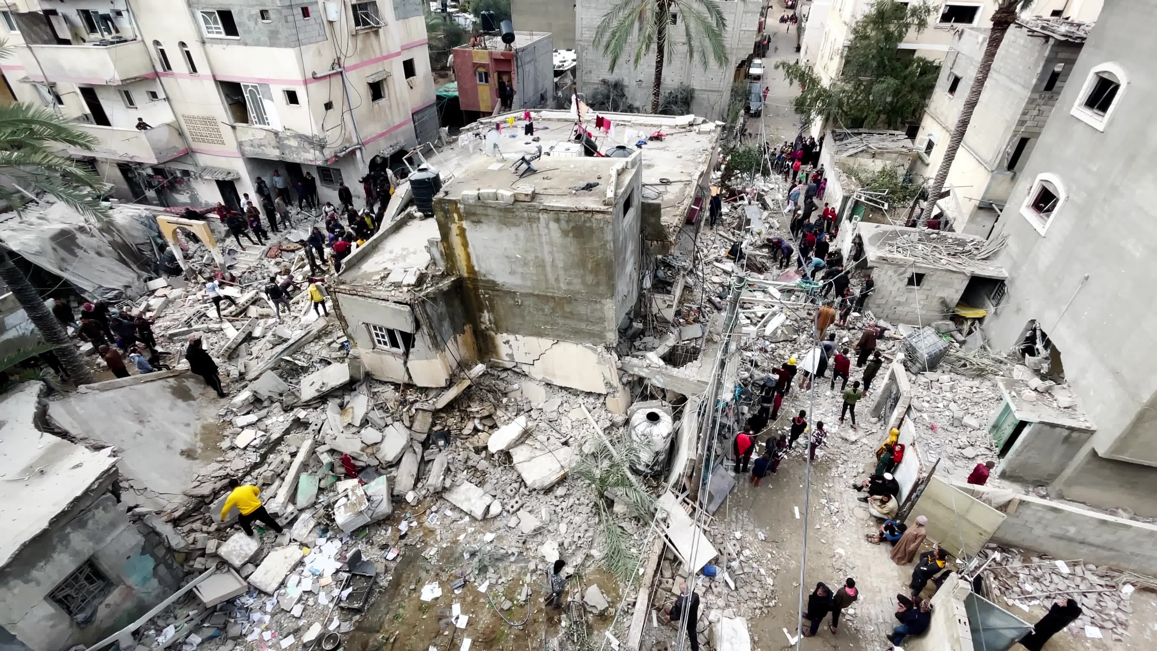Aftermath Of Israeli Airstrike in Deir al-Balah
