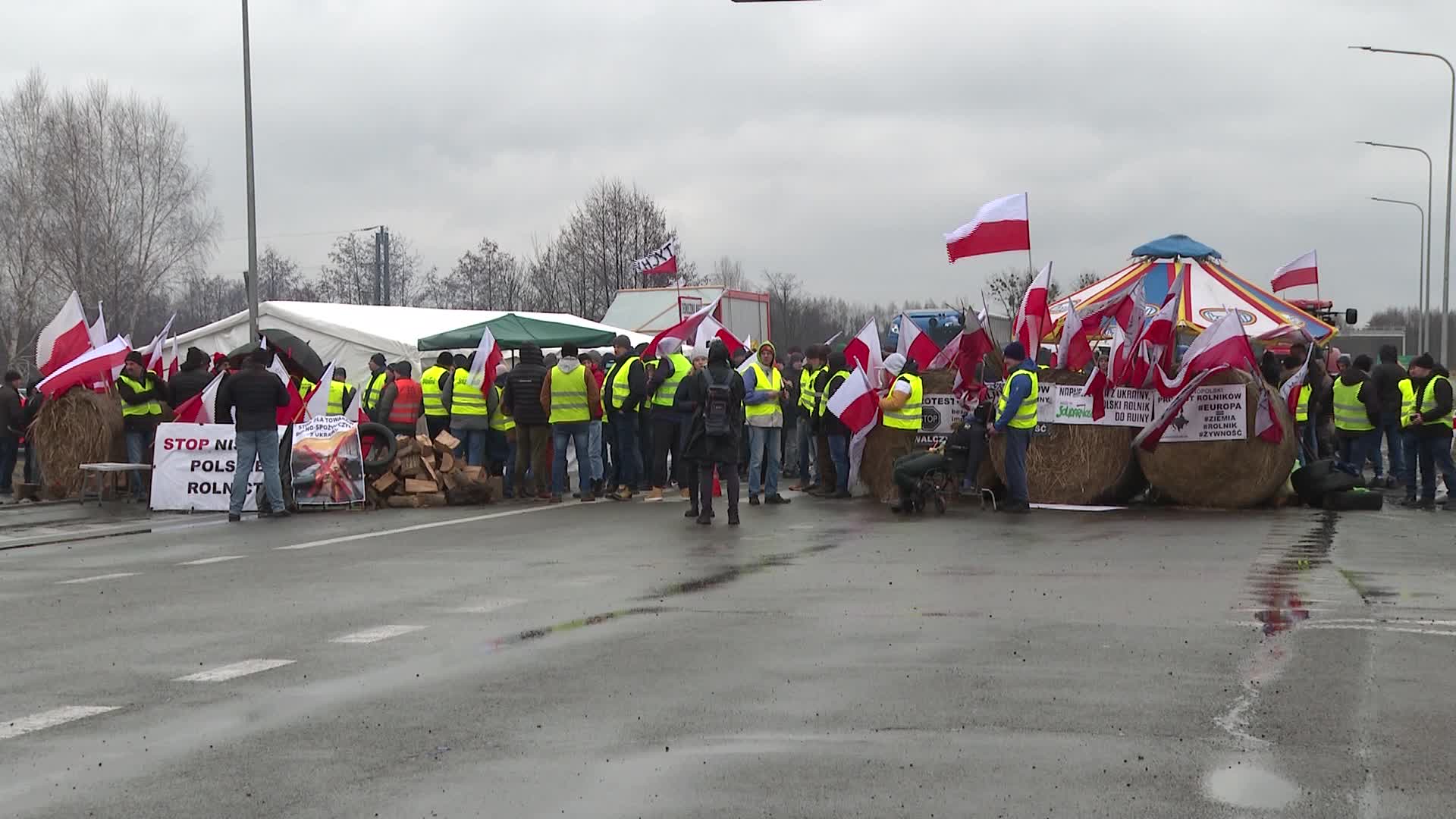 Polish farmers blocked the border with Ukraine