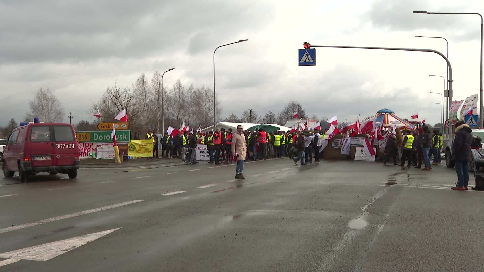 Polish farmers blocked the border with Ukraine