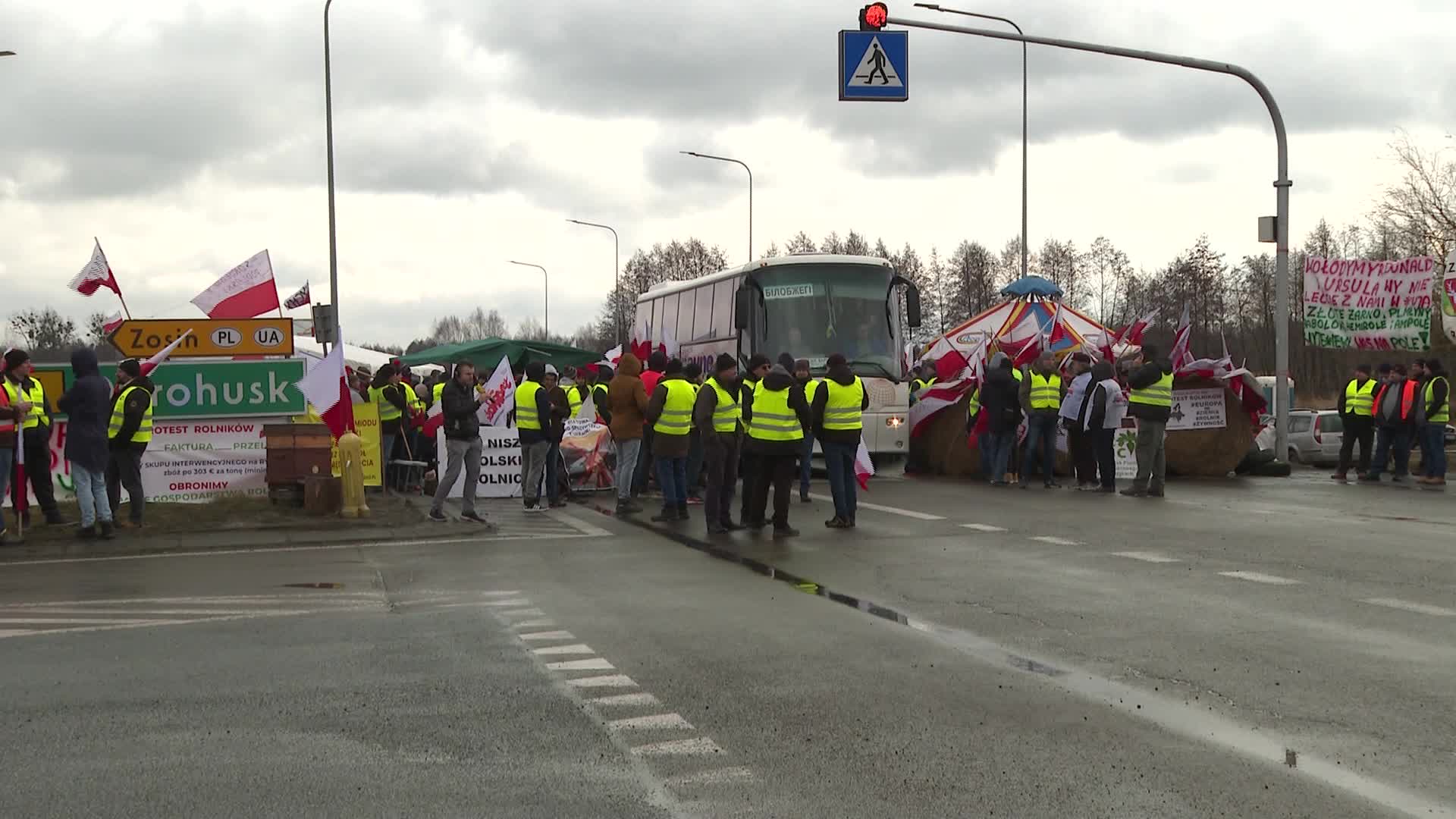 Polish farmers blocked the border with Ukraine