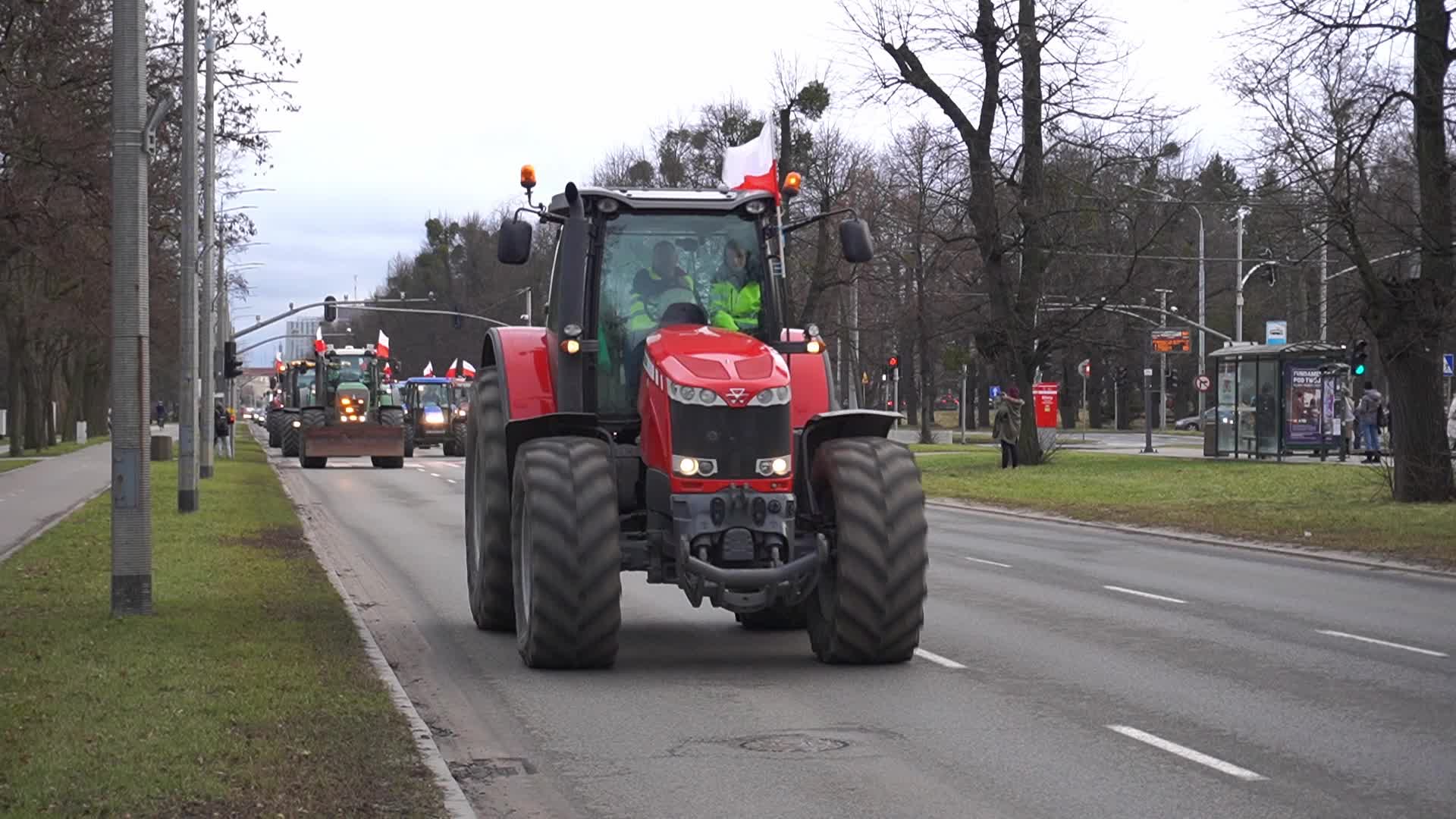Farmers Block Roads In Gdansk, Poland