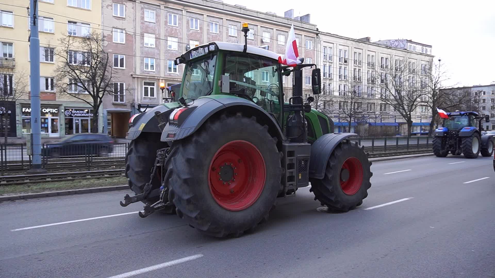 Farmers Block Roads In Gdansk, Poland