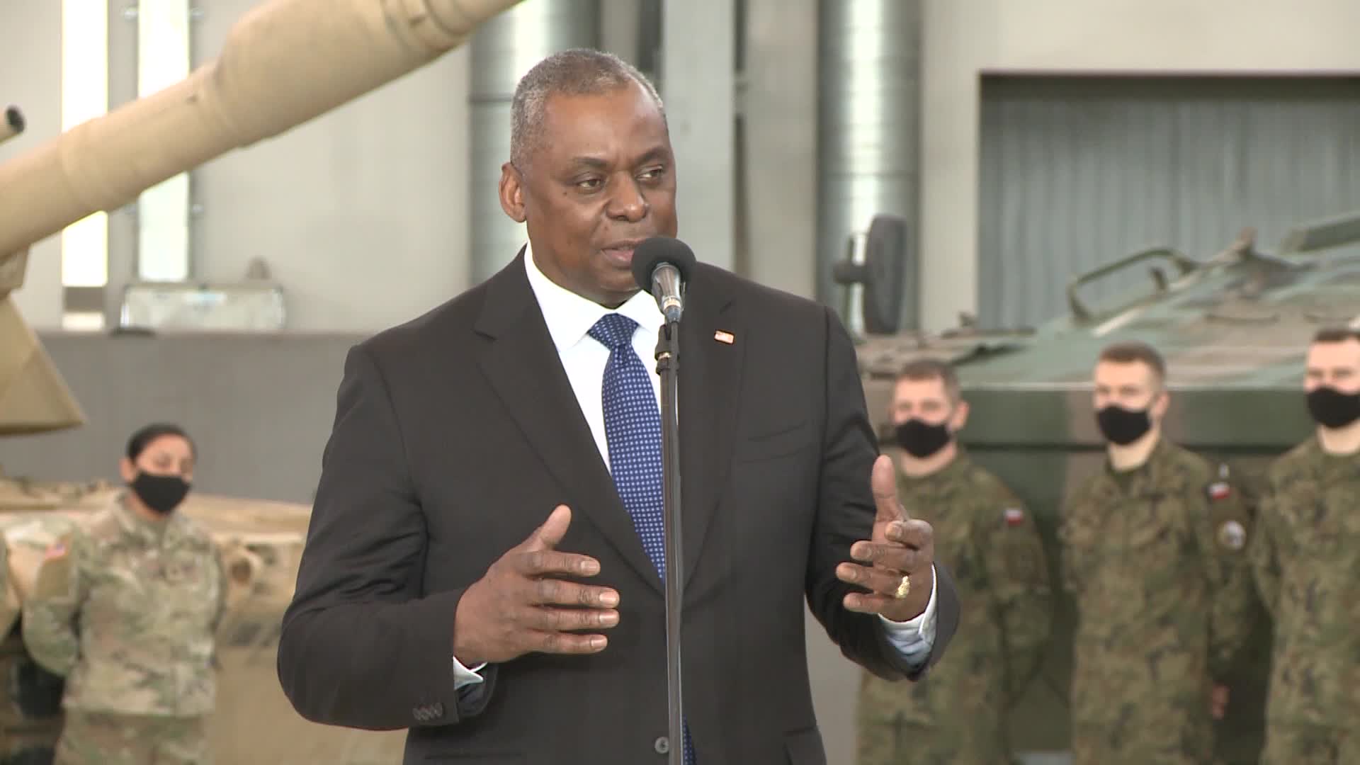 Lloyd Austin, U.S. Secretary of Defence visits Poland